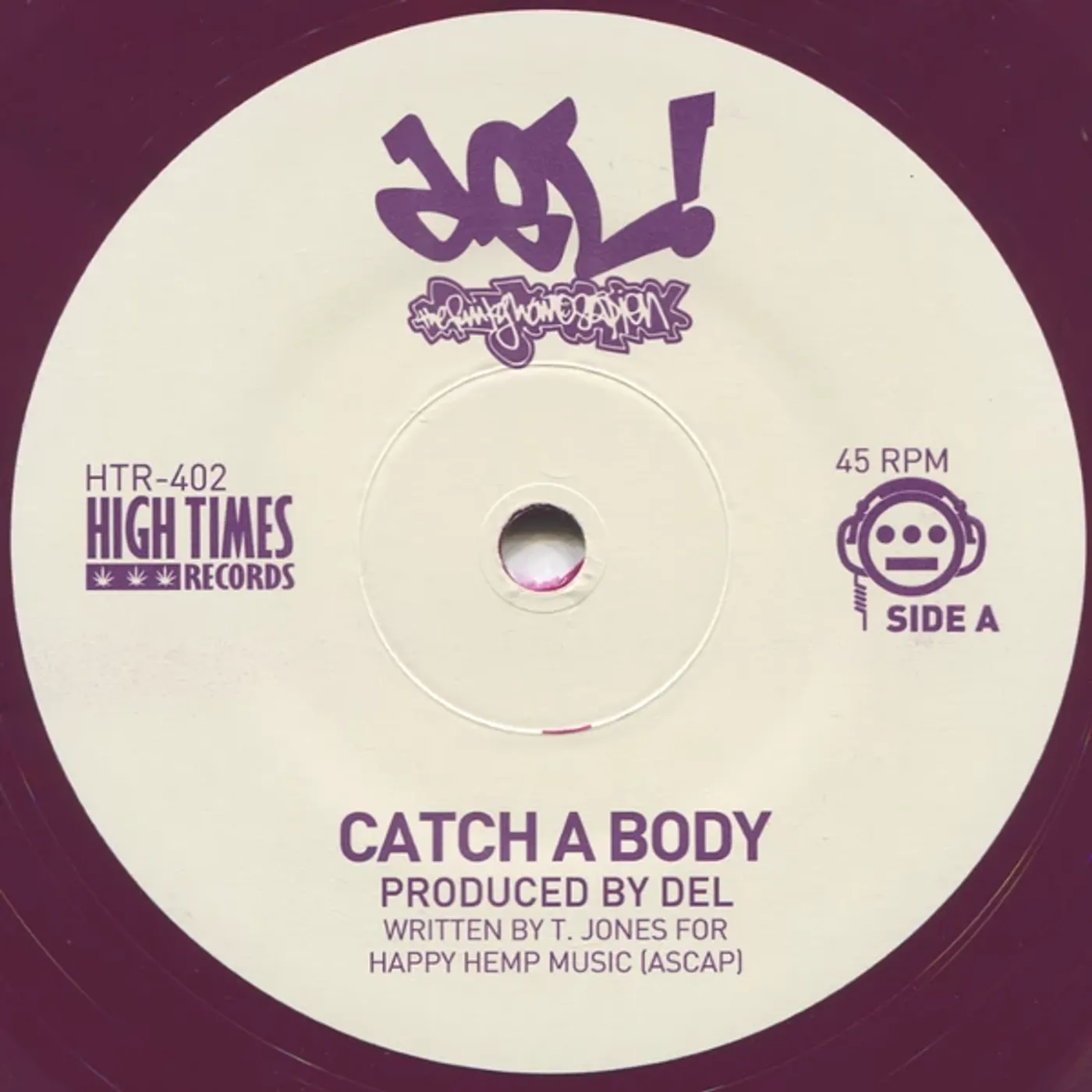 Del CATCH A BODY ( PURPLE 45 ) Vinyl Record