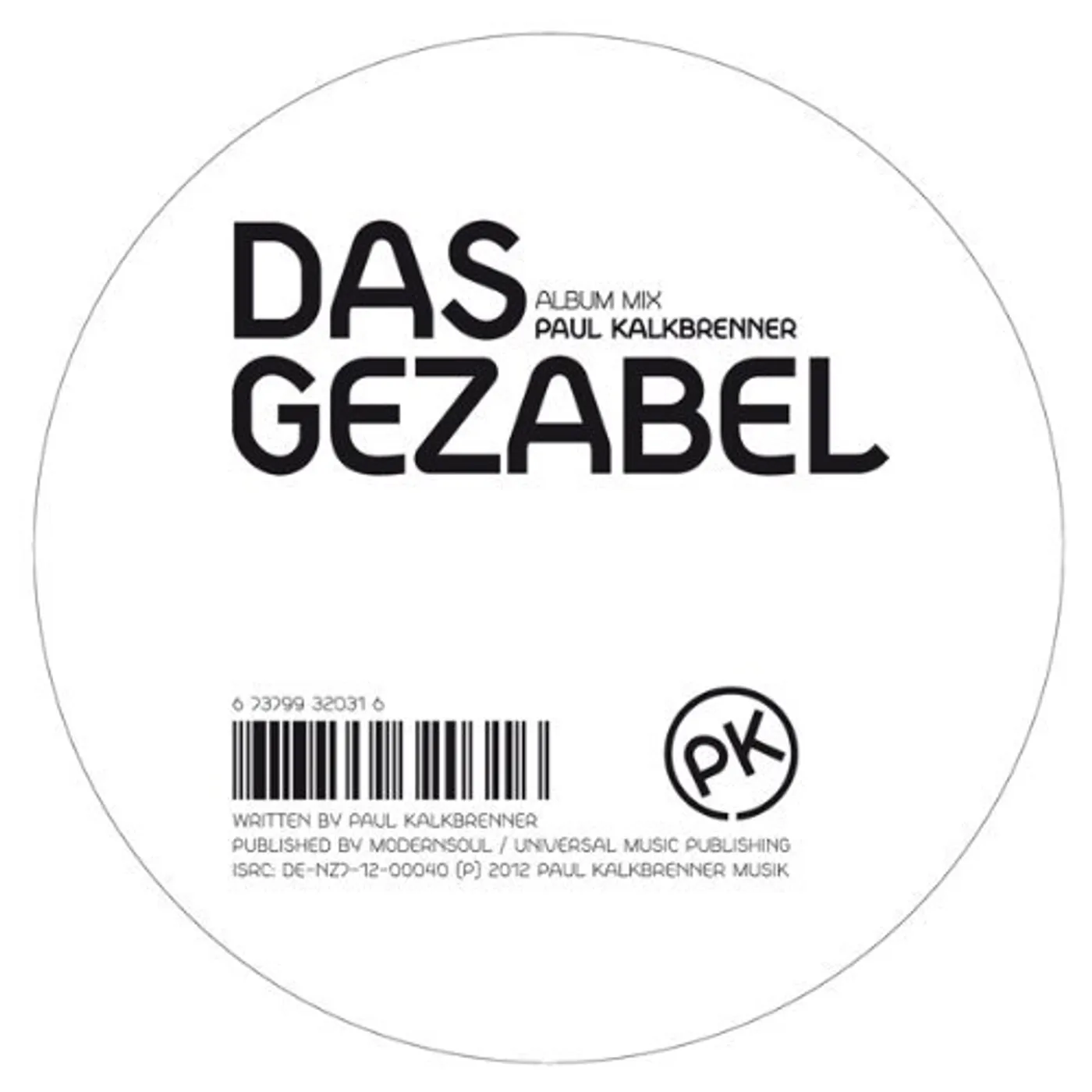 Paul Kalkbrenner DAS GEZABEL Vinyl Record