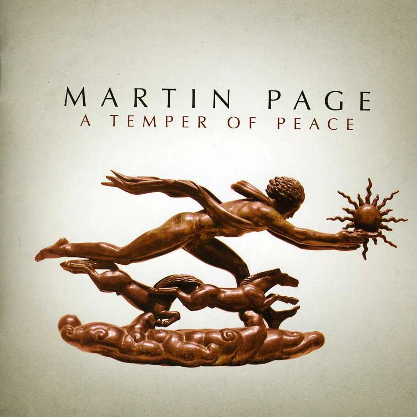 Martin Page A TEMPER OF PEACE CD