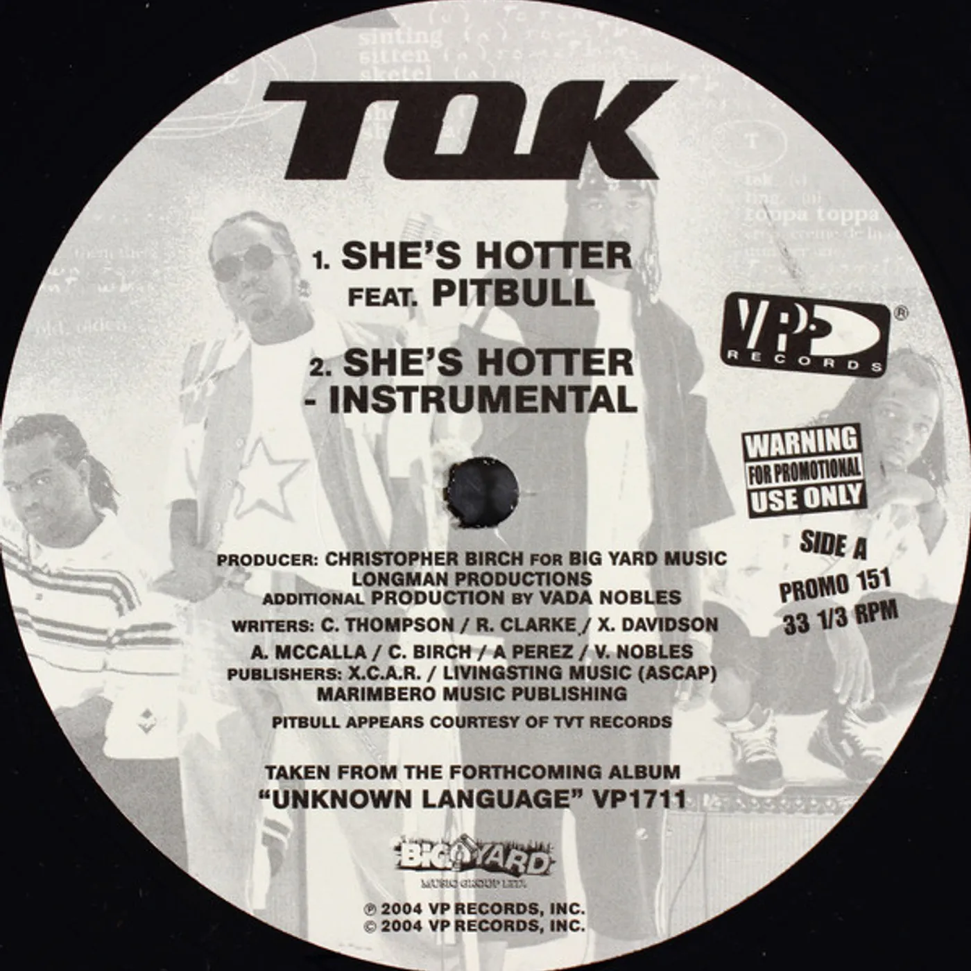 T.O.K. SHE'S HOTTER Vinyl Record