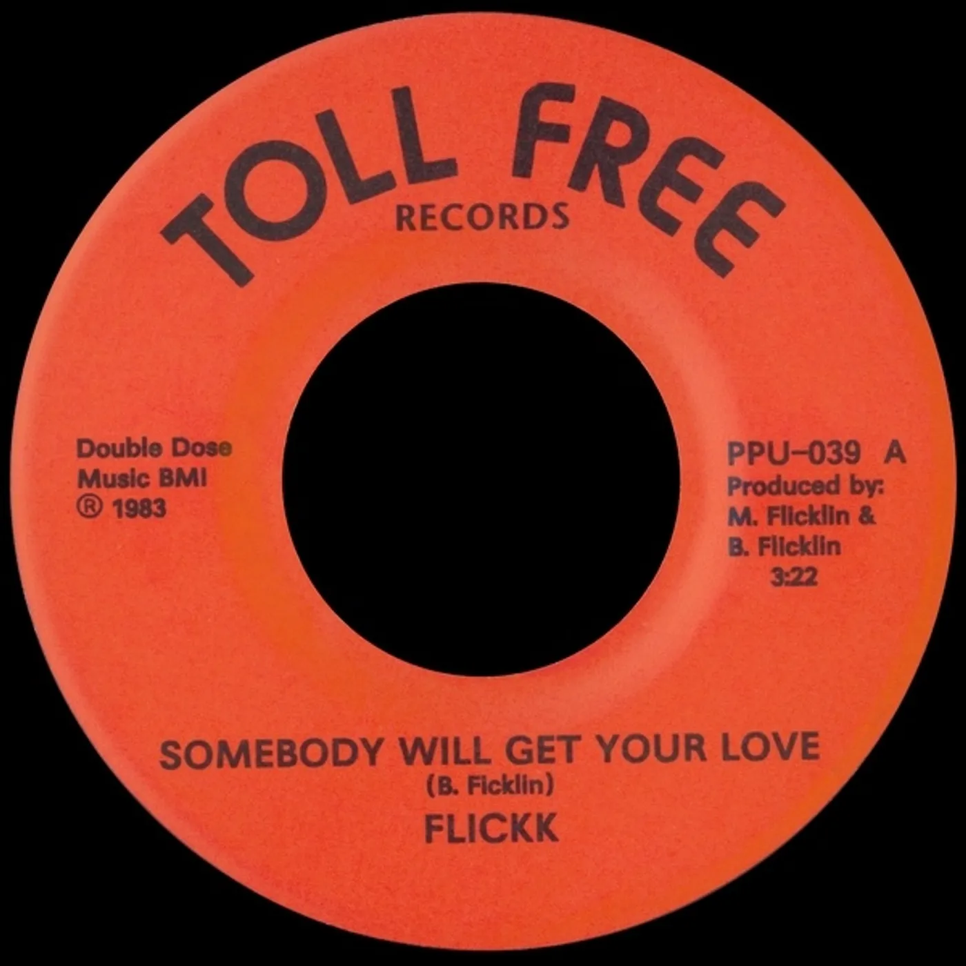 Flickk SOMEBODY WILL GET YOUR LOVE / WANT YOU ON D FLOOR Vinyl Record