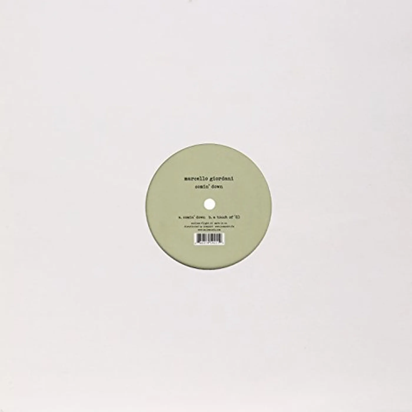 Marcello Giordani COMIN DOWN Vinyl Record