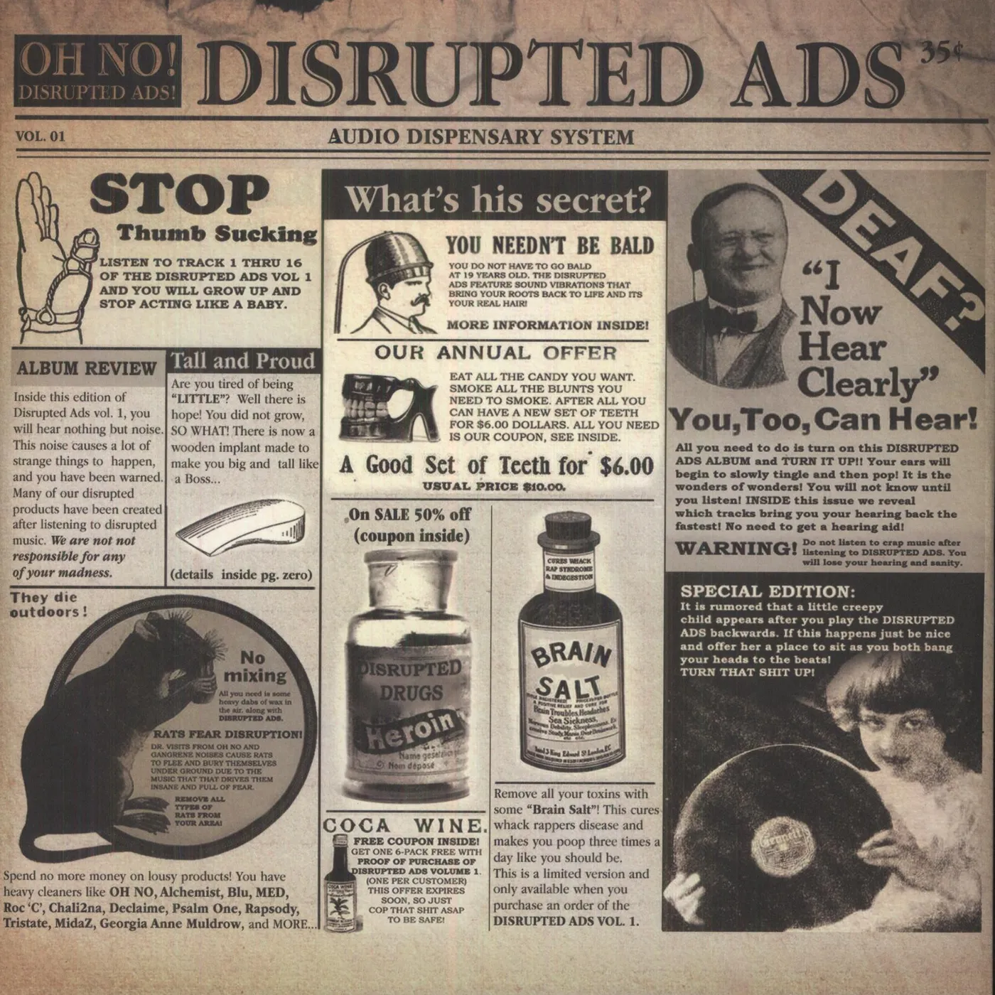 Oh No Disrupted Ads Vinyl Record