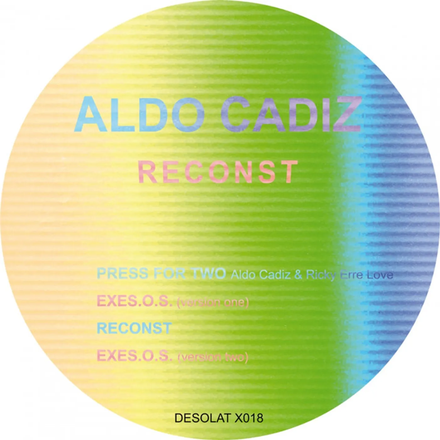 Aldo Cadiz Reconst Vinyl Record