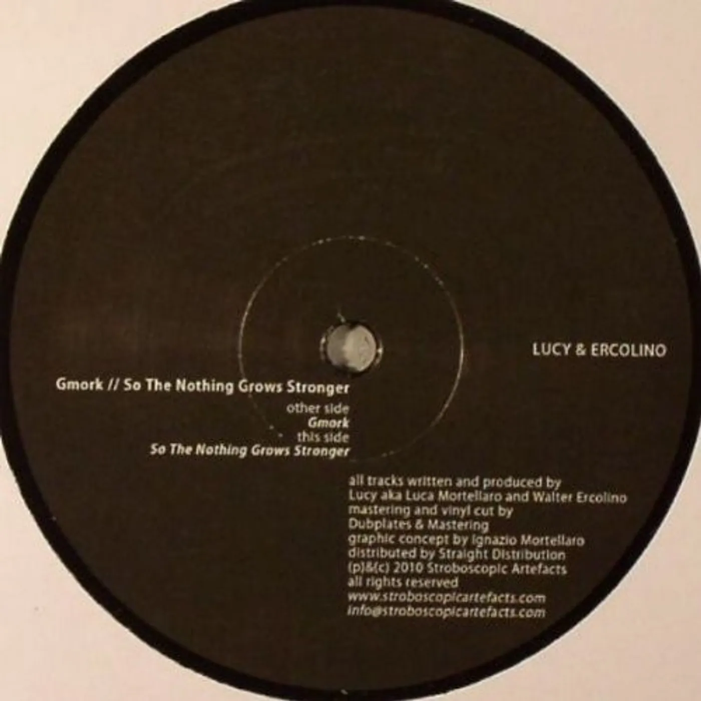 Lucy & Ercolino GMORK/SO THE NOTHING GROWS STRONGER Vinyl Record