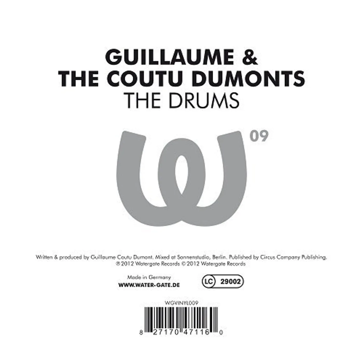 Guillaume & The Coutu Dumonts 95837 DRUMS Vinyl Record