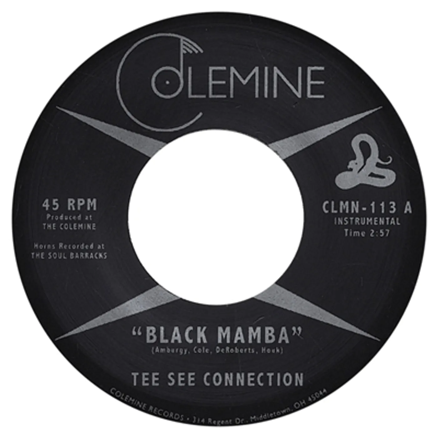 Tee See Connection Black Mamba / Take My Breath Away Vinyl Record