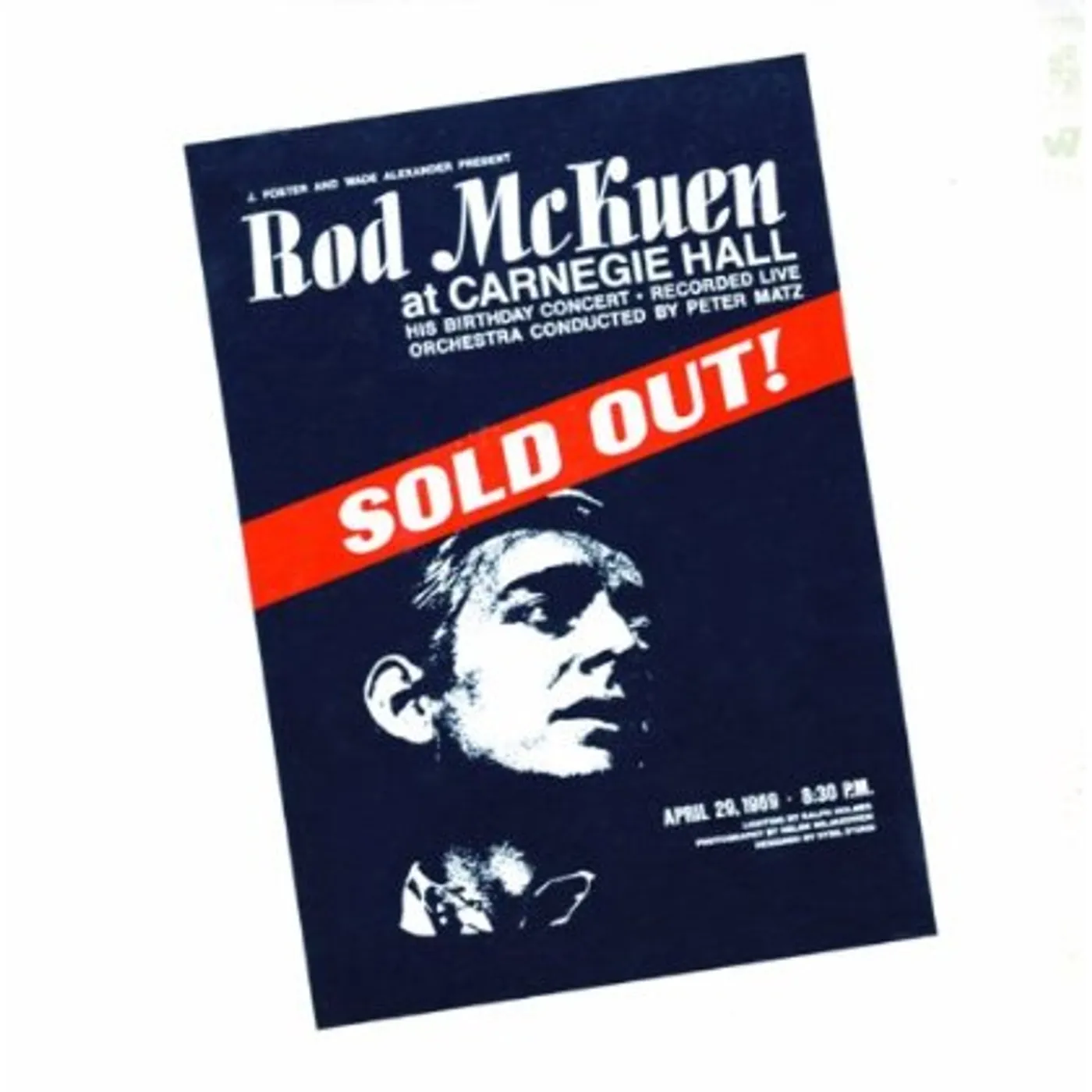 Rod McKuen SOLD OUT AT CARNEGIE HALL CD