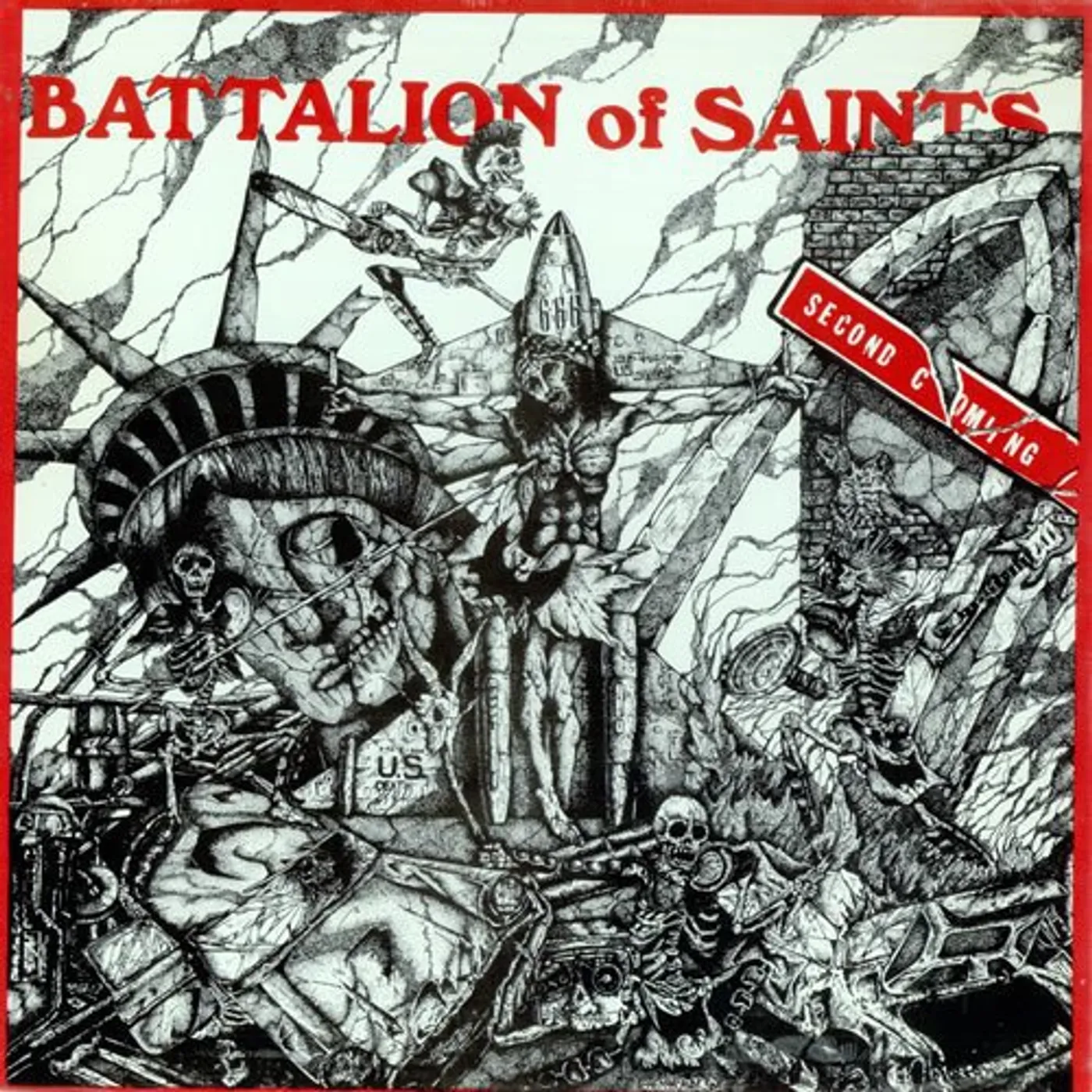 Battalion Of Saints SECOND COMING/LIVE AT CBGB'S 1984 Vinyl Record