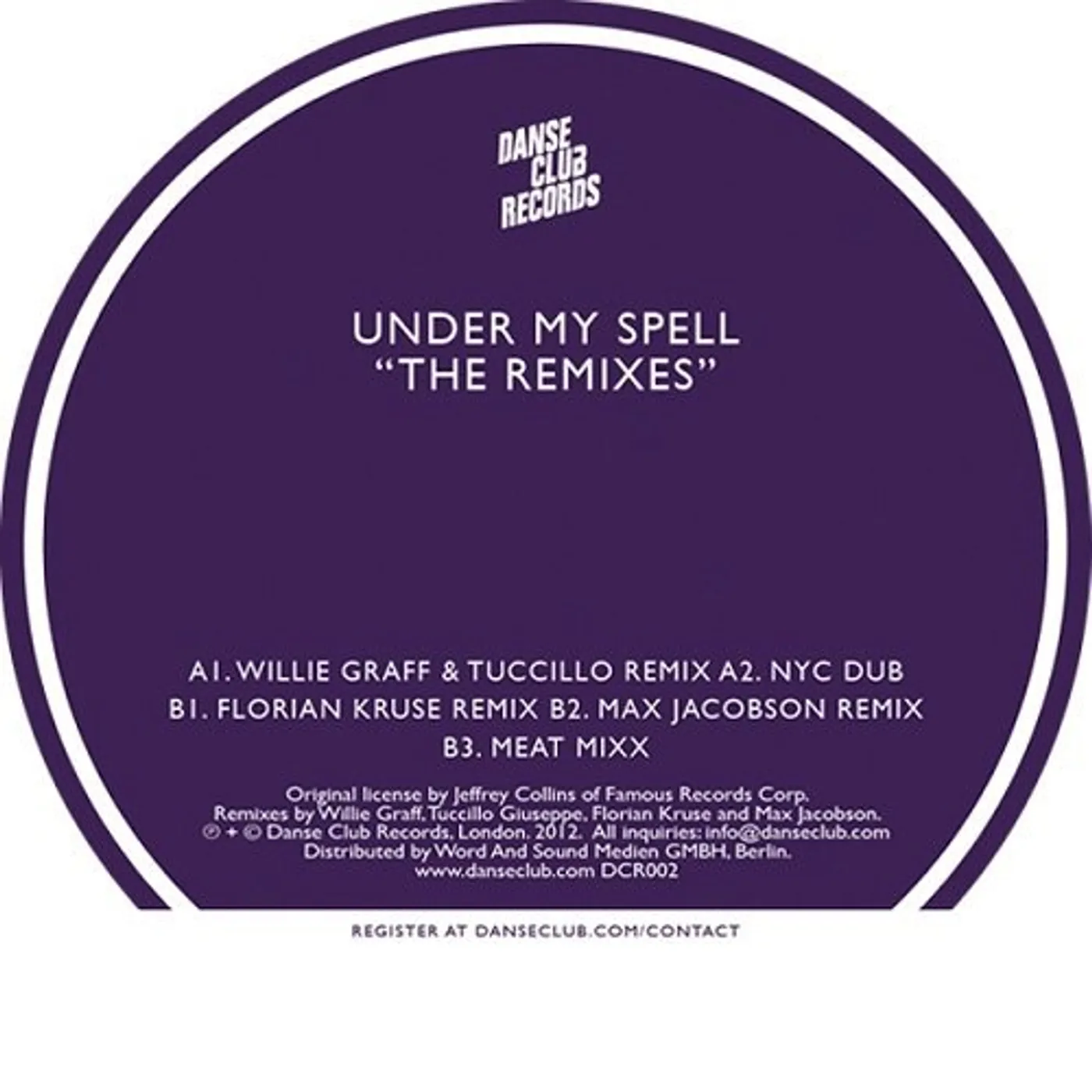 Michael Whitehead UNDER MY SPELL: THE REMIXES Vinyl Record
