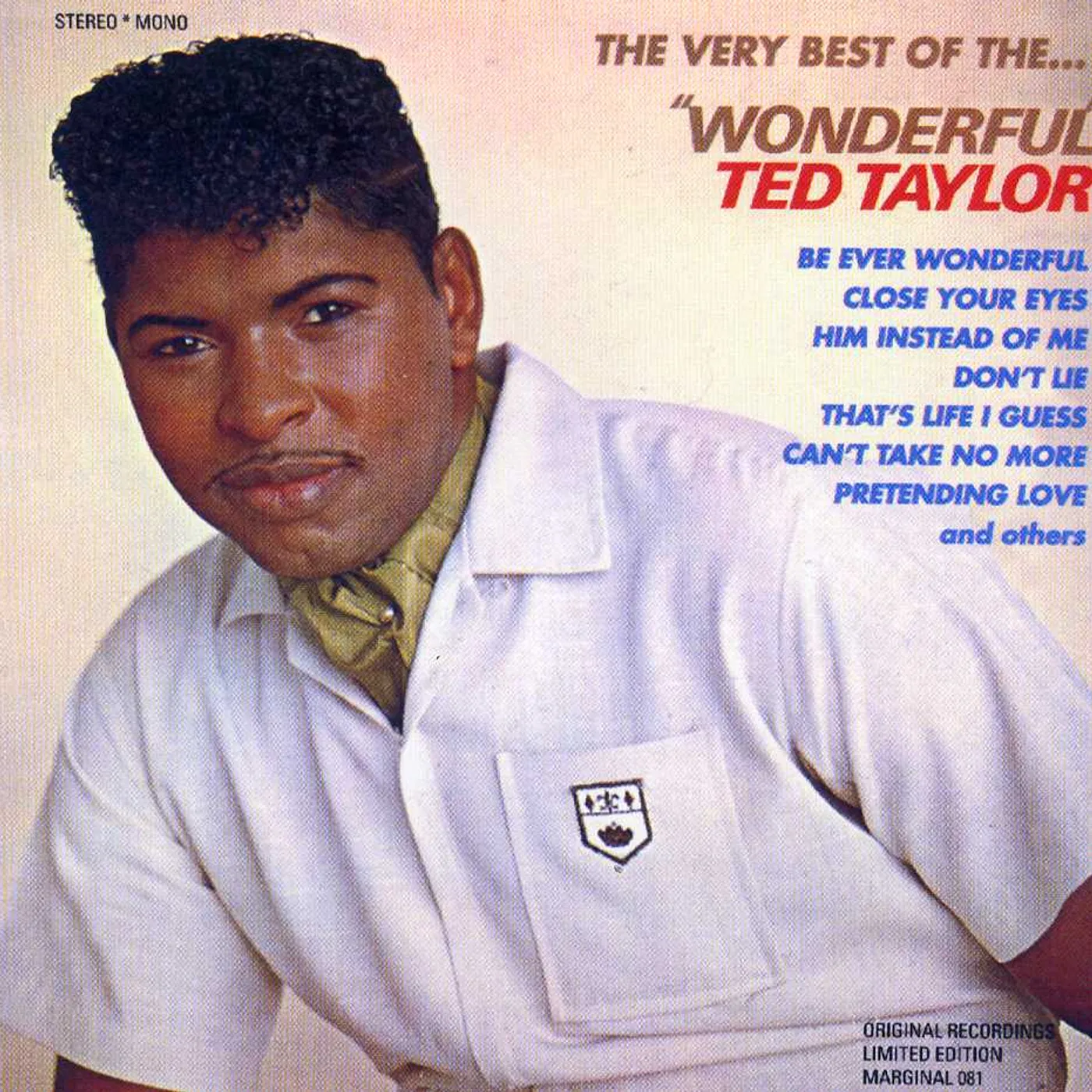Ted Taylor VERY BEST OF CD