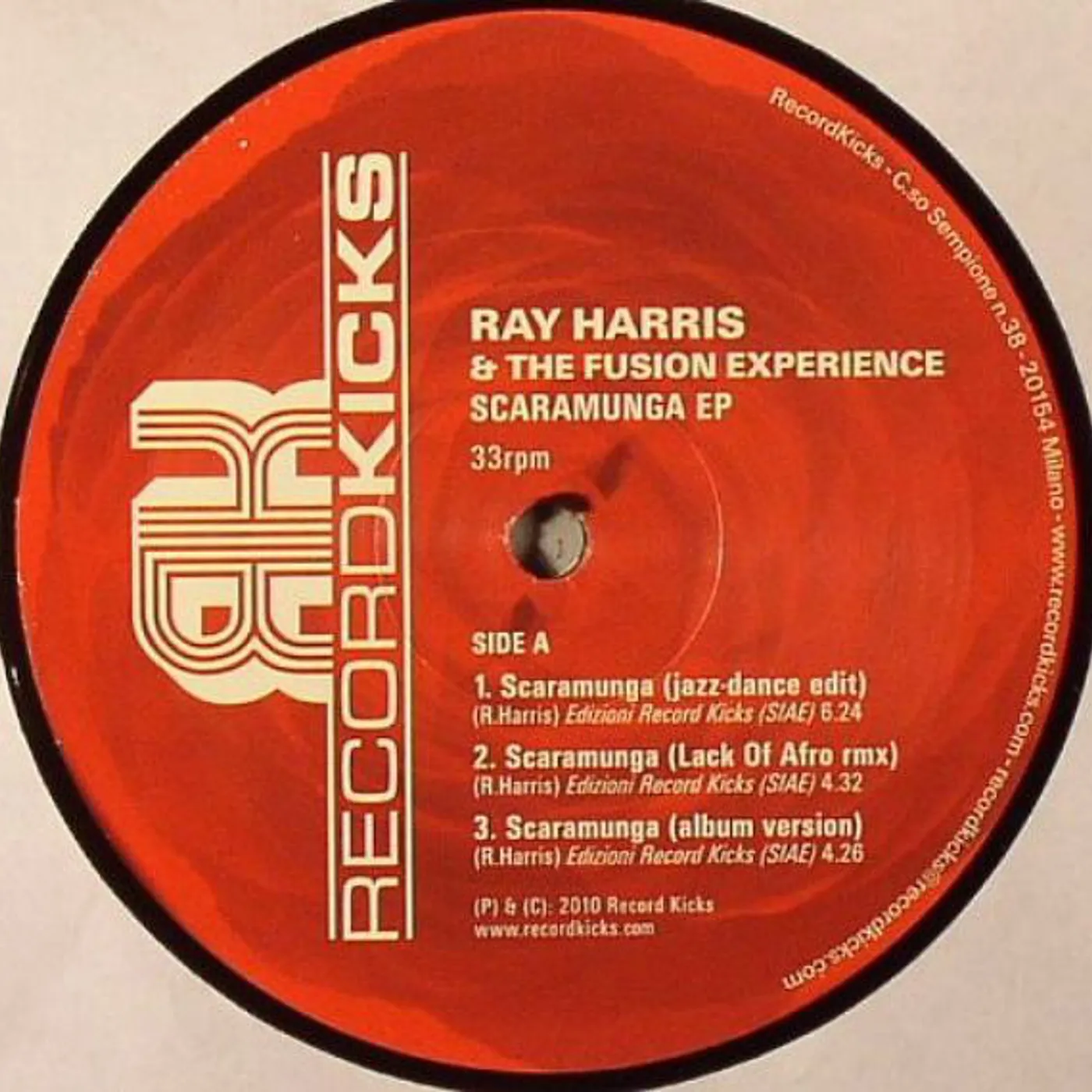 Ray Harris and the Fusion Experience Scaramunga Vinyl Record