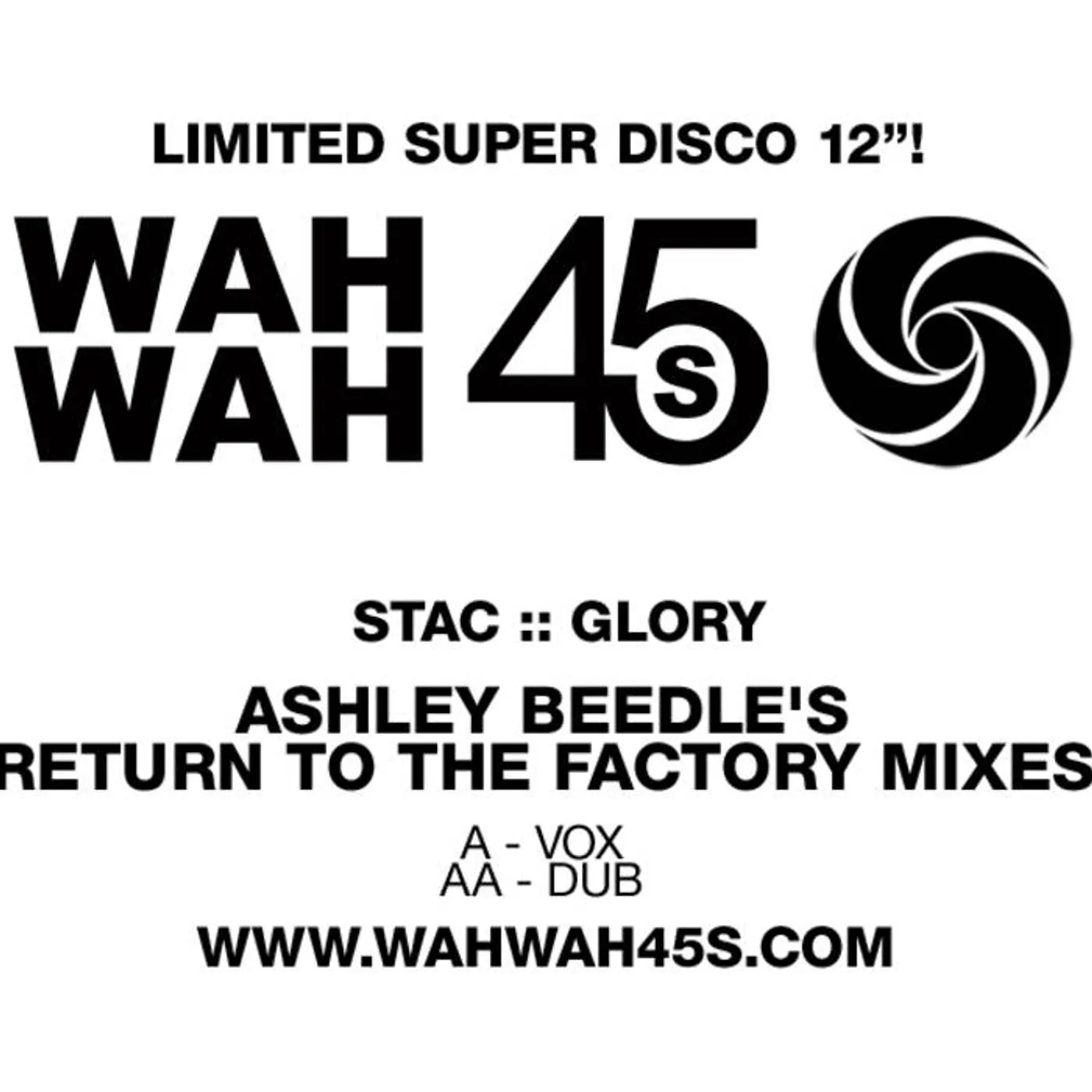Stac GLORY: ASHLEY BEEDLE REMIXES Vinyl Record
