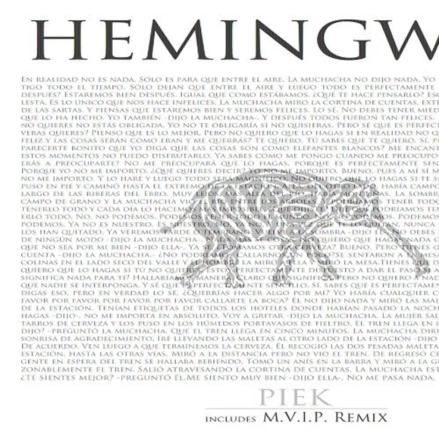Piek Hemingway Vinyl Record