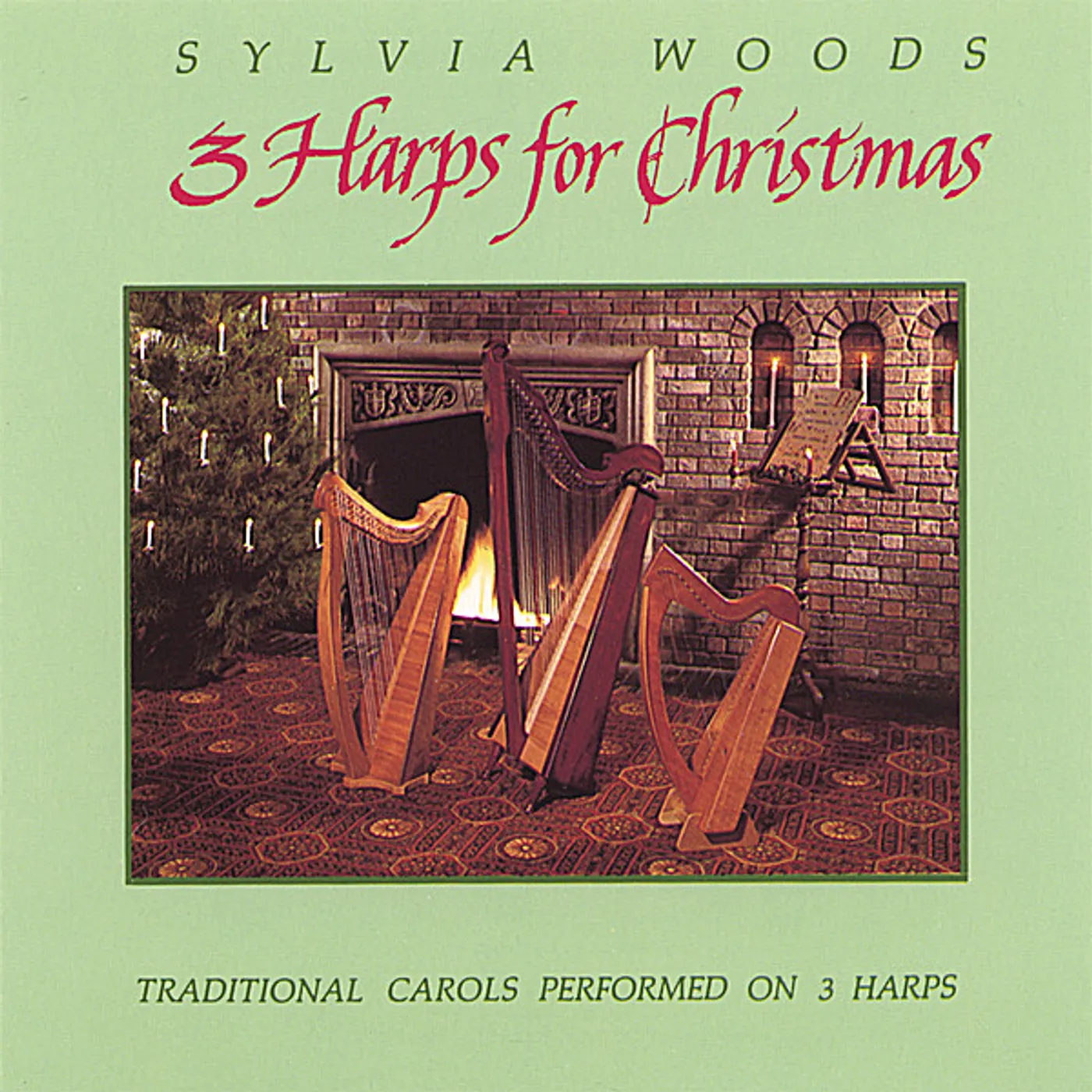 Sylvia Woods THREE HARPS FOR CHRISTMAS 1 CD