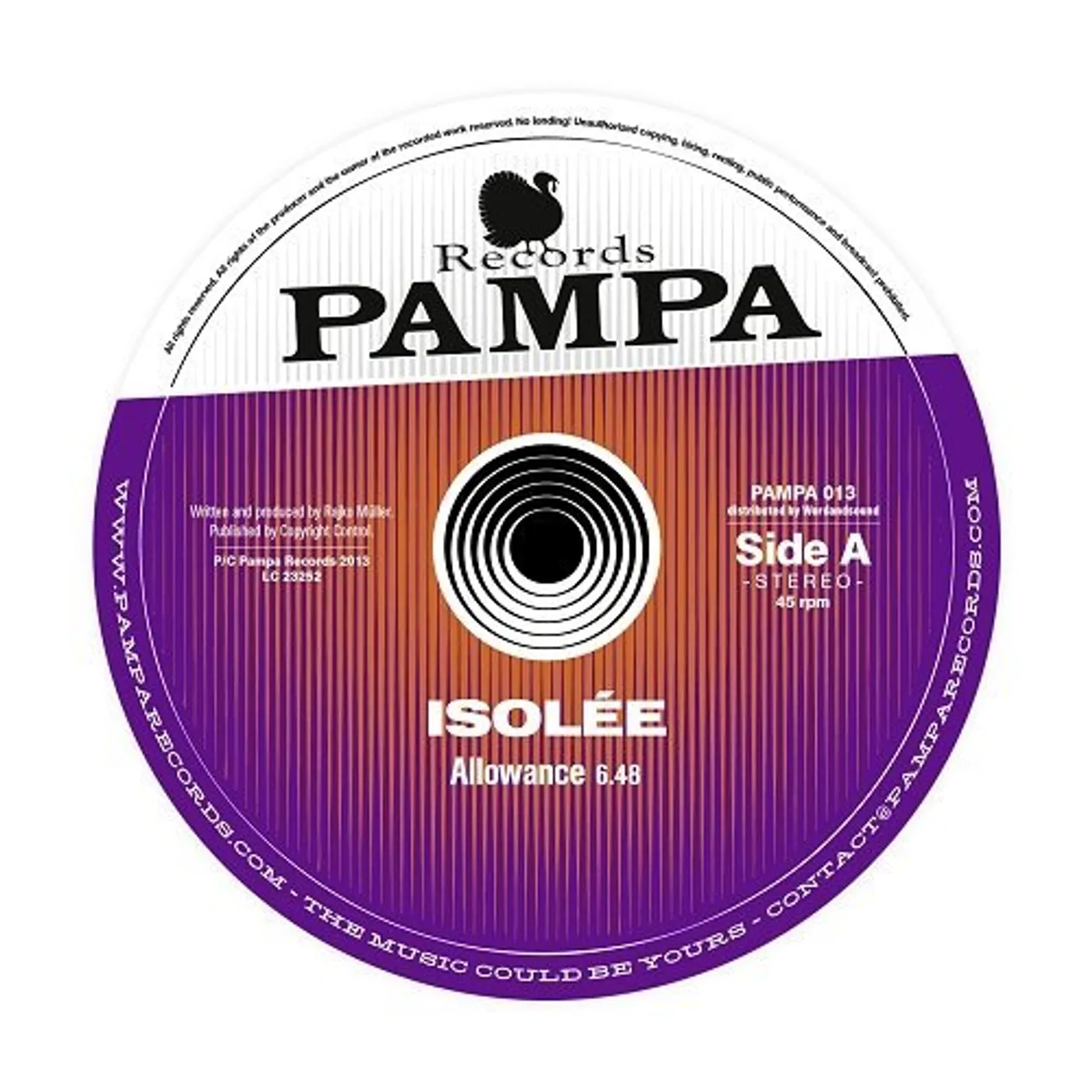 Isolée Allowance Vinyl Record
