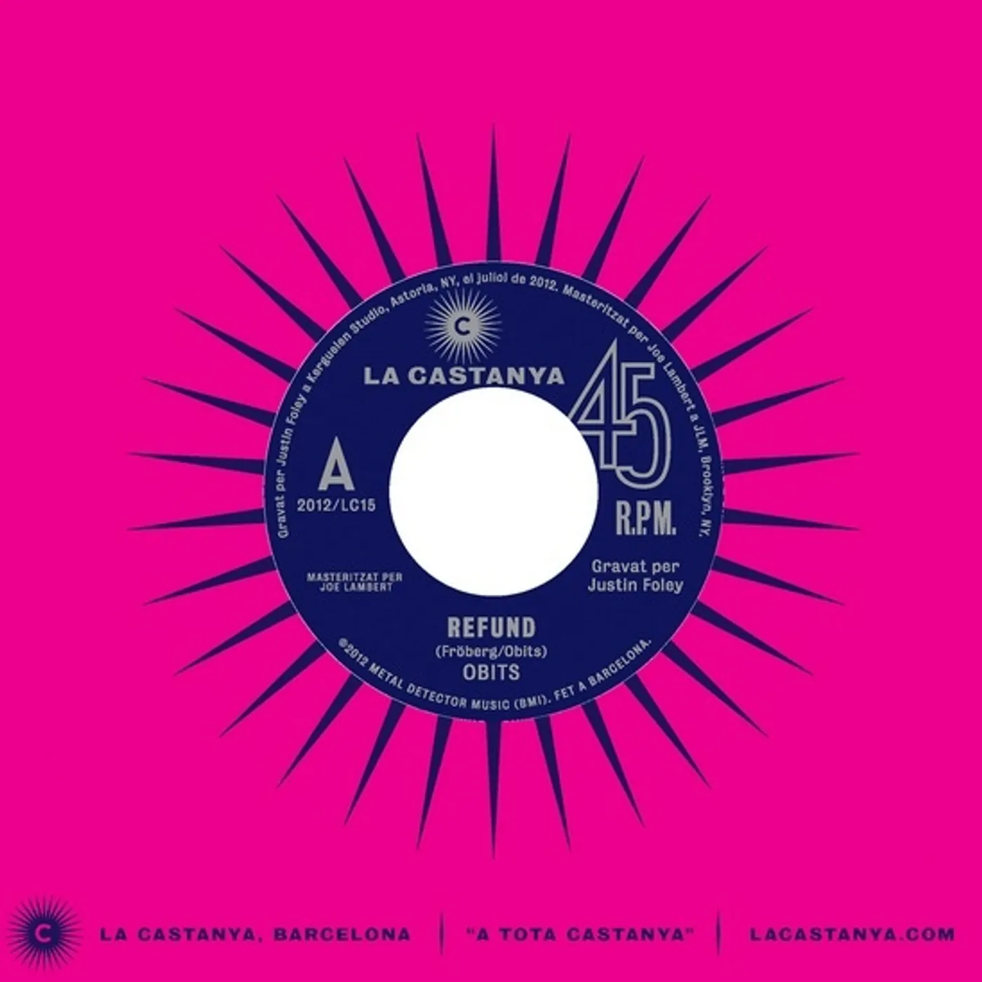 Obits REFUND / SUEZ CANAL Vinyl Record