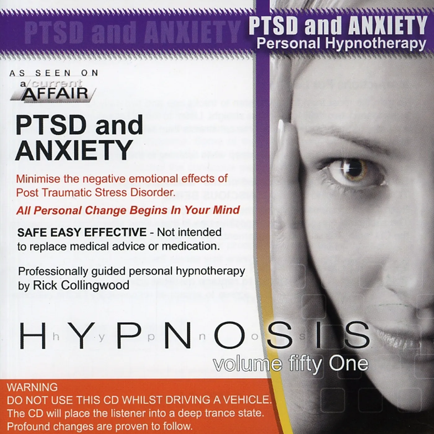 Rick Collingwood PTSD & ANXIETY CD