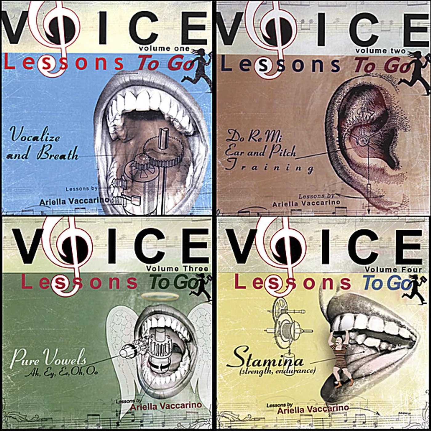 Ariella Vaccarino VOICE LESSONS TO GO 1-4 : COMPLETE SET CD