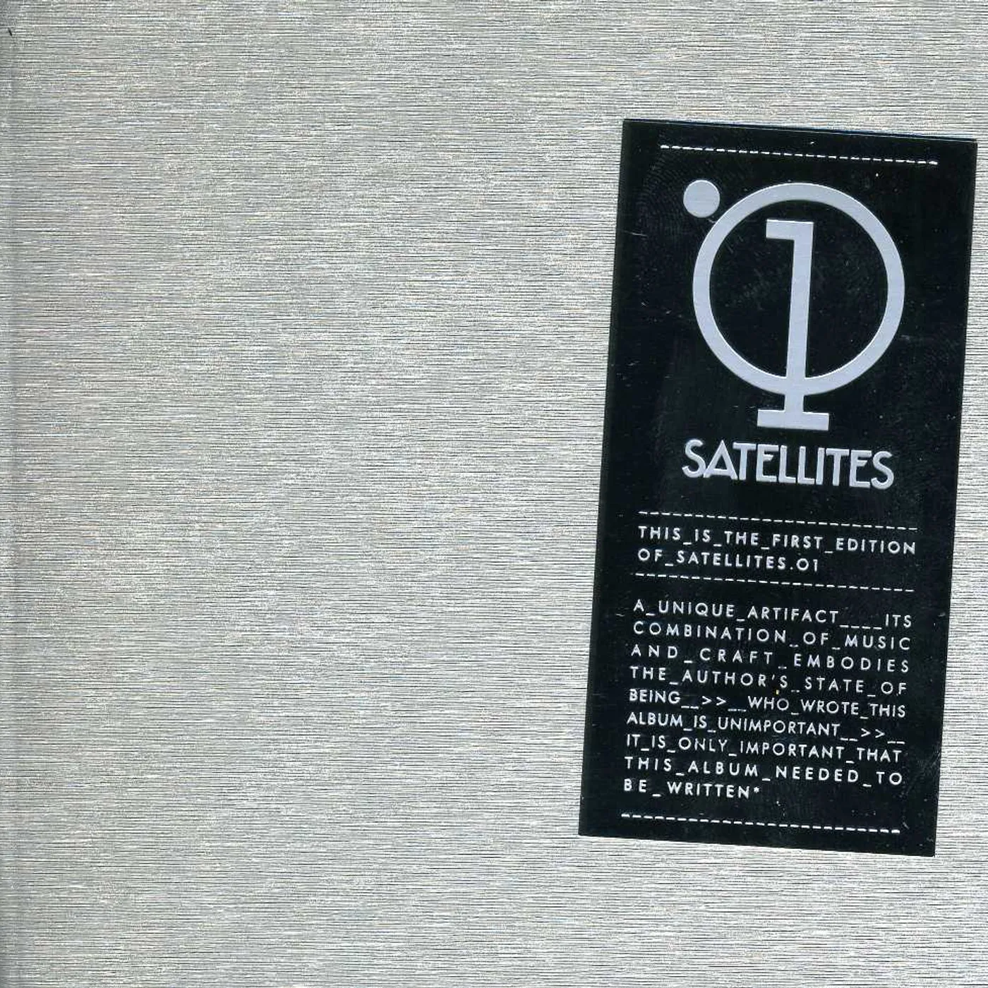SATELLITES.01 CD