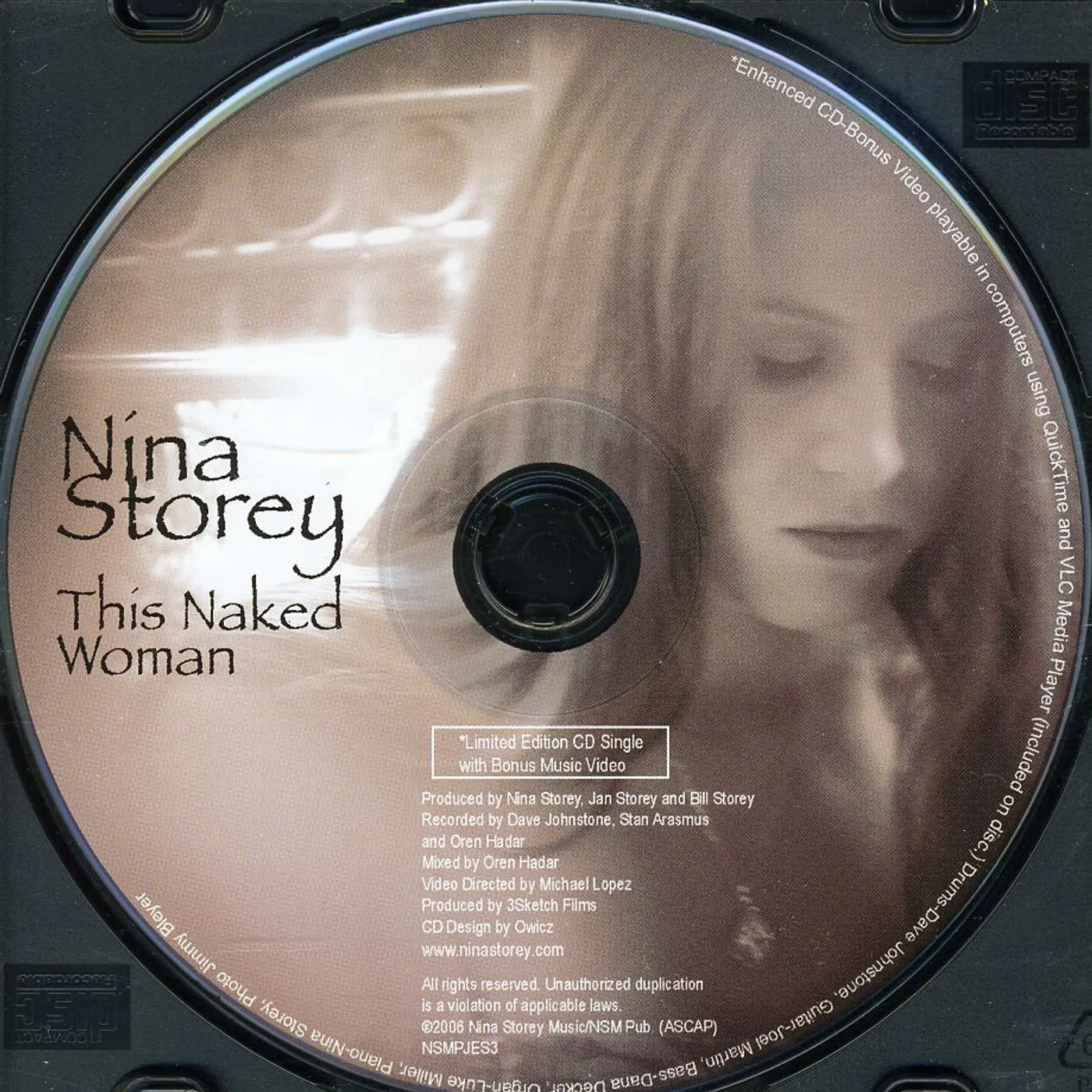 Nina Storey THIS NAKED WOMAN CD
