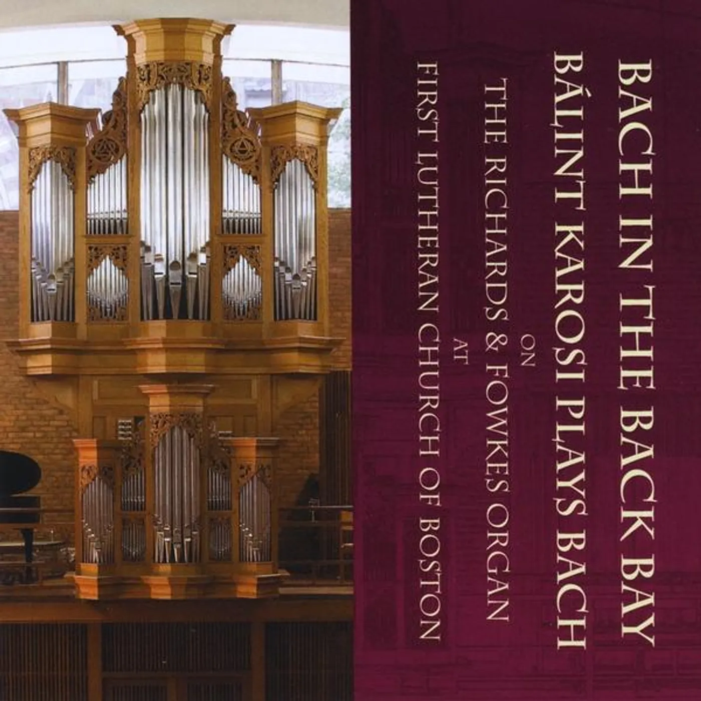 Balint Karosi BACH IN THE BACK BAY CD