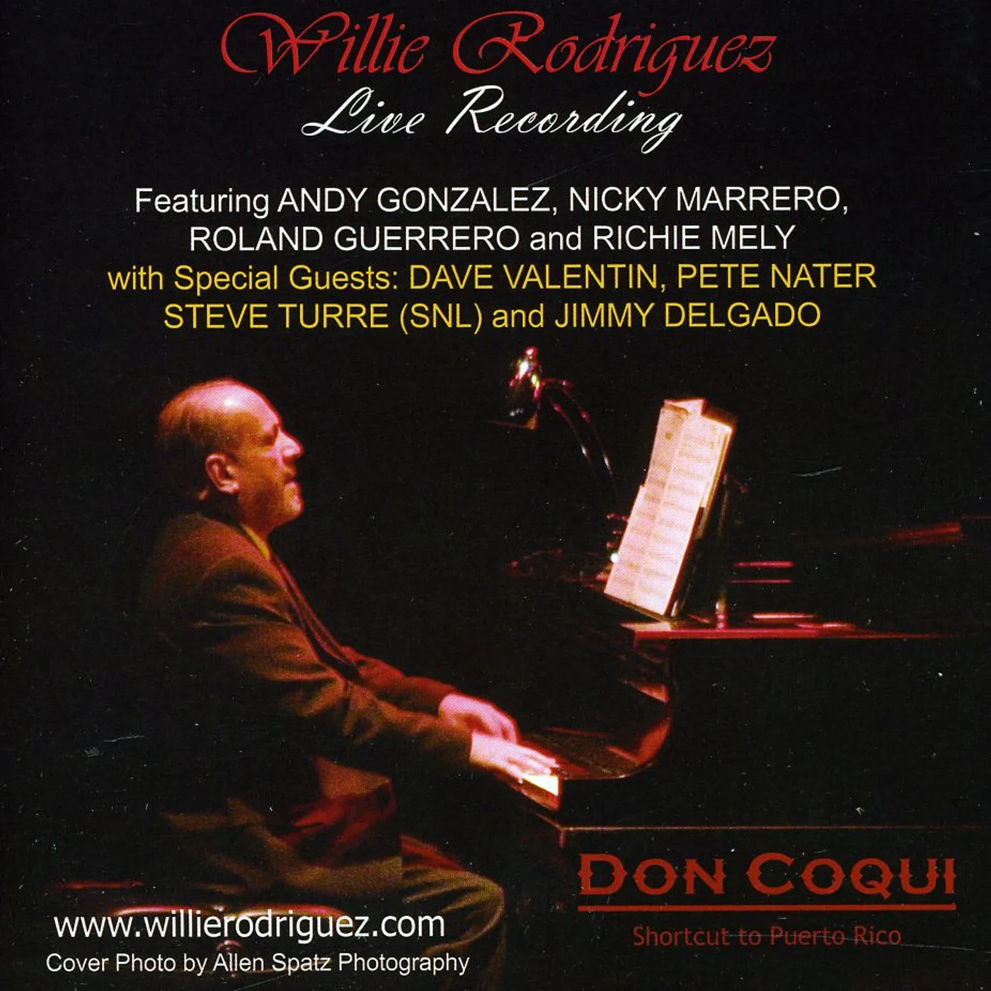 Willie Rodriguez LIVE AT DON COQUI CD