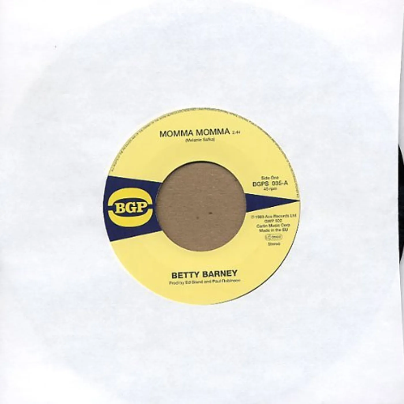 Betty Barney & The Chili Peppers MOMMA MOMMA / CHICKEN SCRATCH Vinyl Record