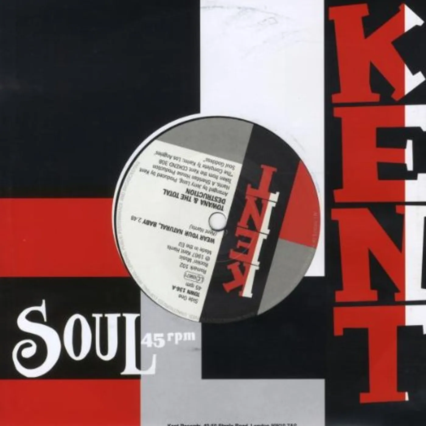 Towana & Ty The Total Destruction WEAR YOUR NATURAL BABY / YOU REALLY MADE IT GOOD Vinyl Record