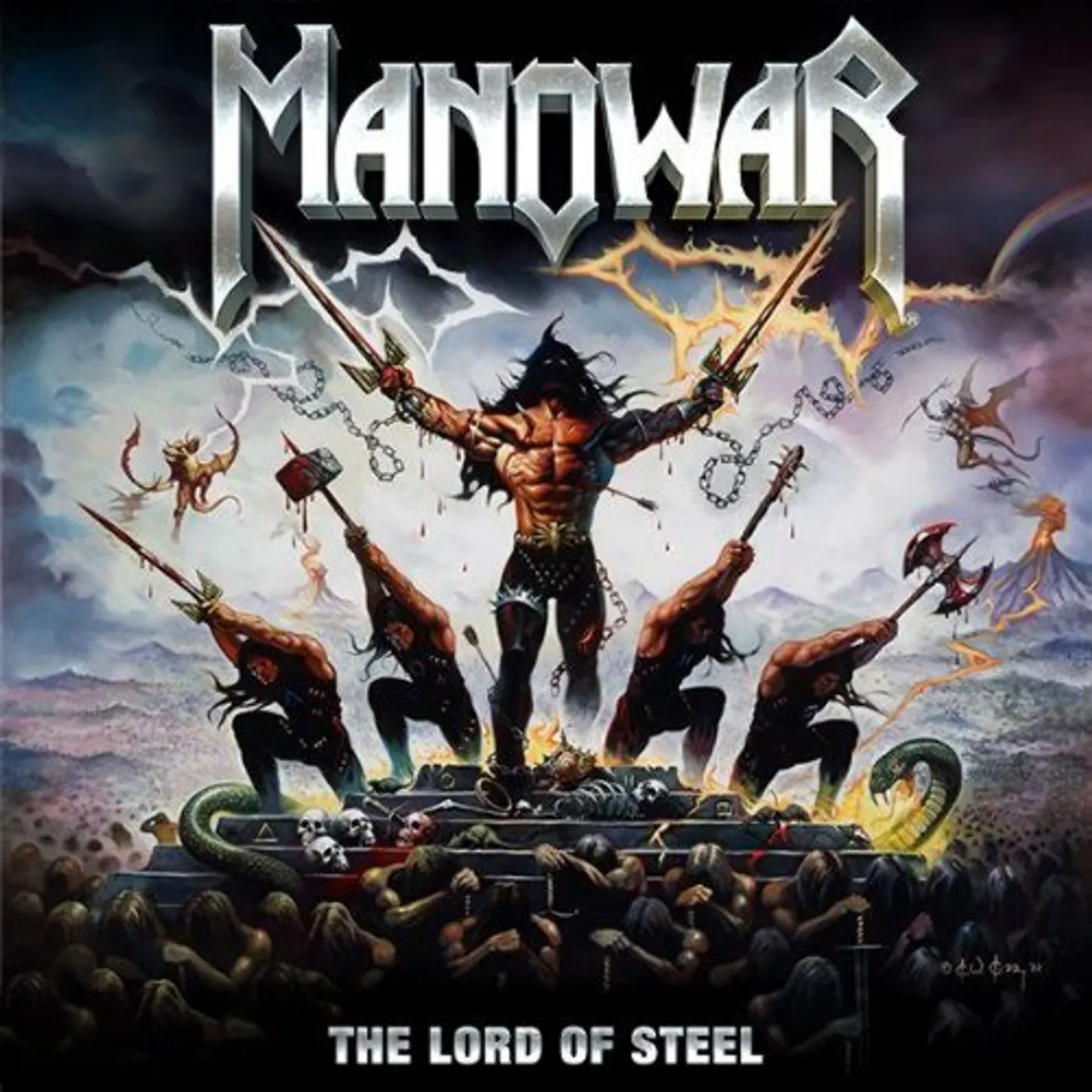 Manowar LORD OF STEEL Vinyl Record