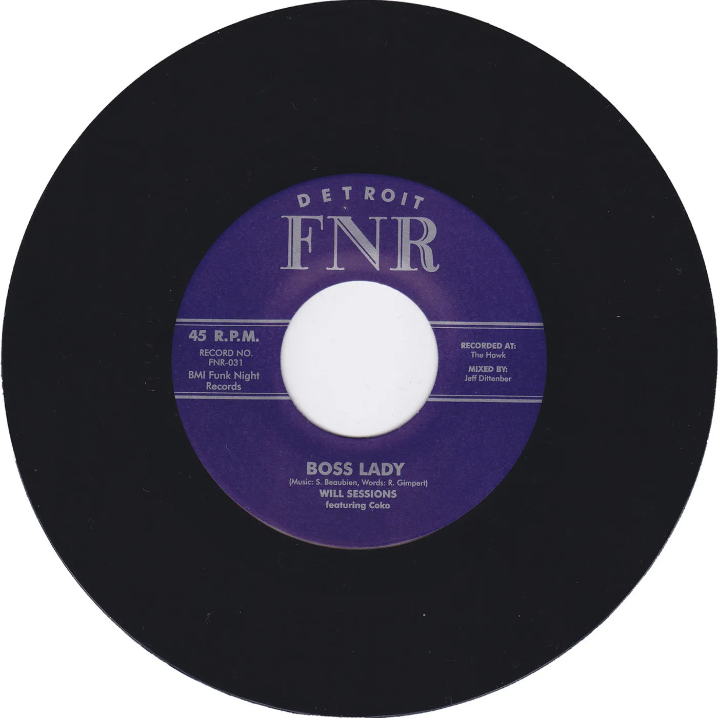 Will Sessions Featuring Coko BOSS LADY / GOOD THINGS Vinyl Record