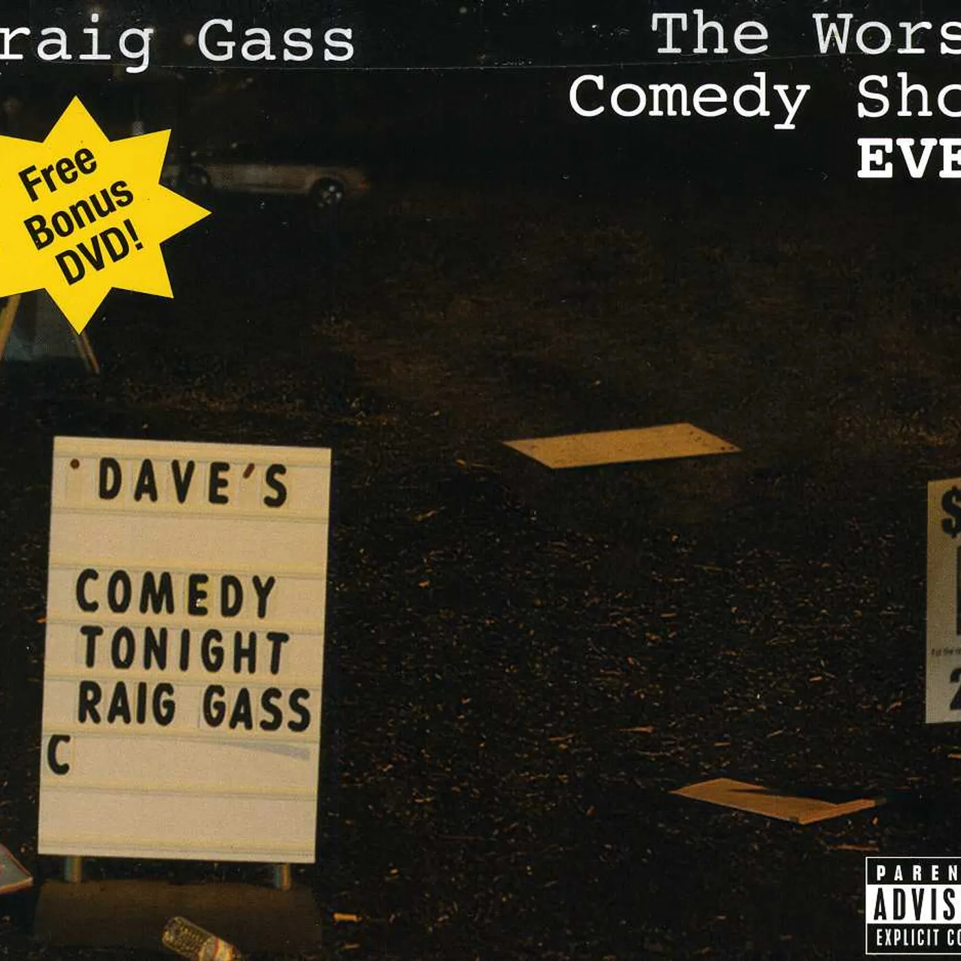 Craig Gass WORST COMEDY SHOW EVER CD