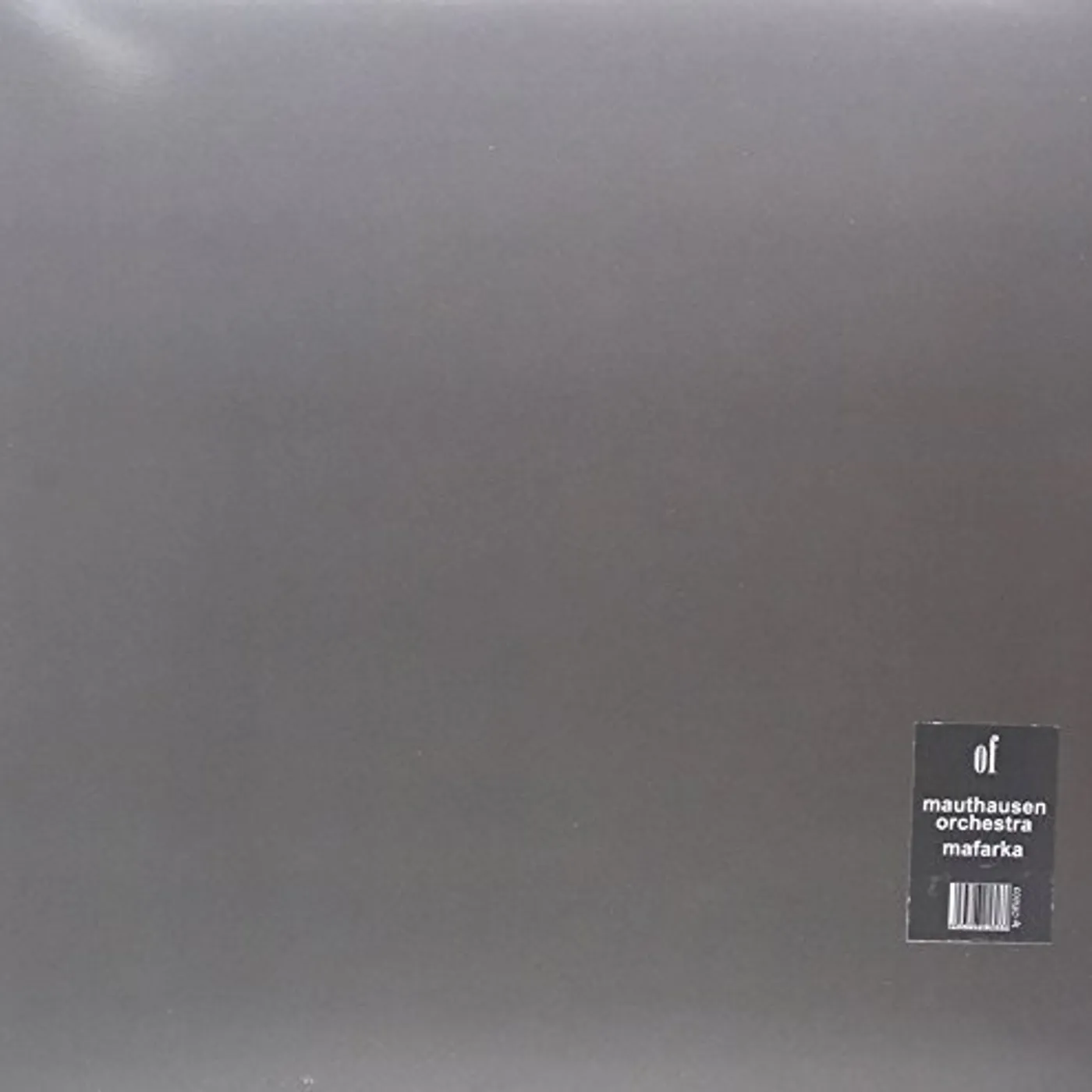Mauthausen Orchestra Mafarka Vinyl Record