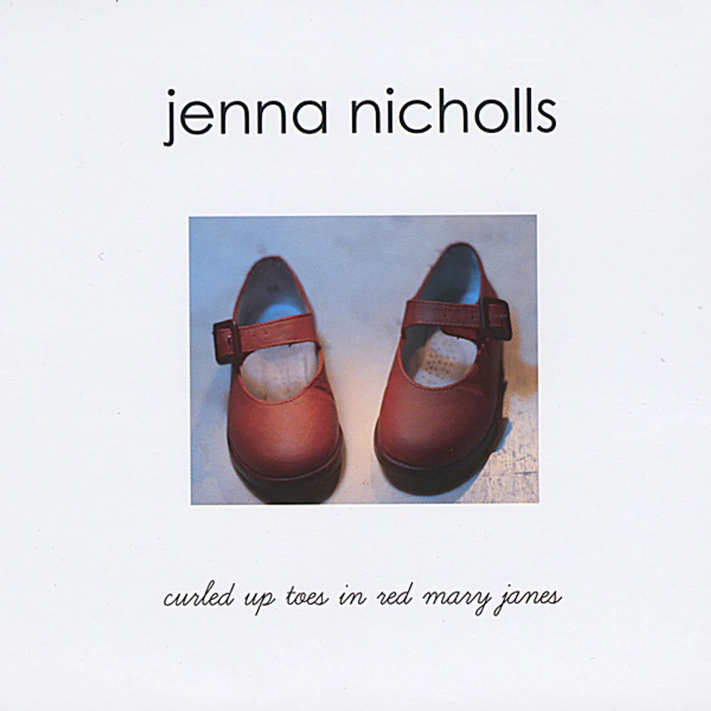 Jenna Nicholls CURLED UP TOES IN RED MARY JANES CD