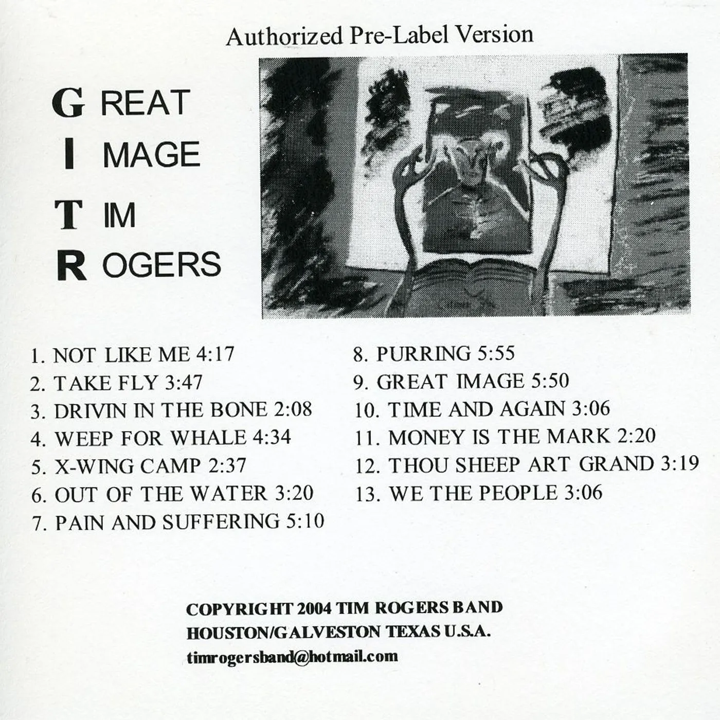 Tim Rogers GREAT IMAGE CD