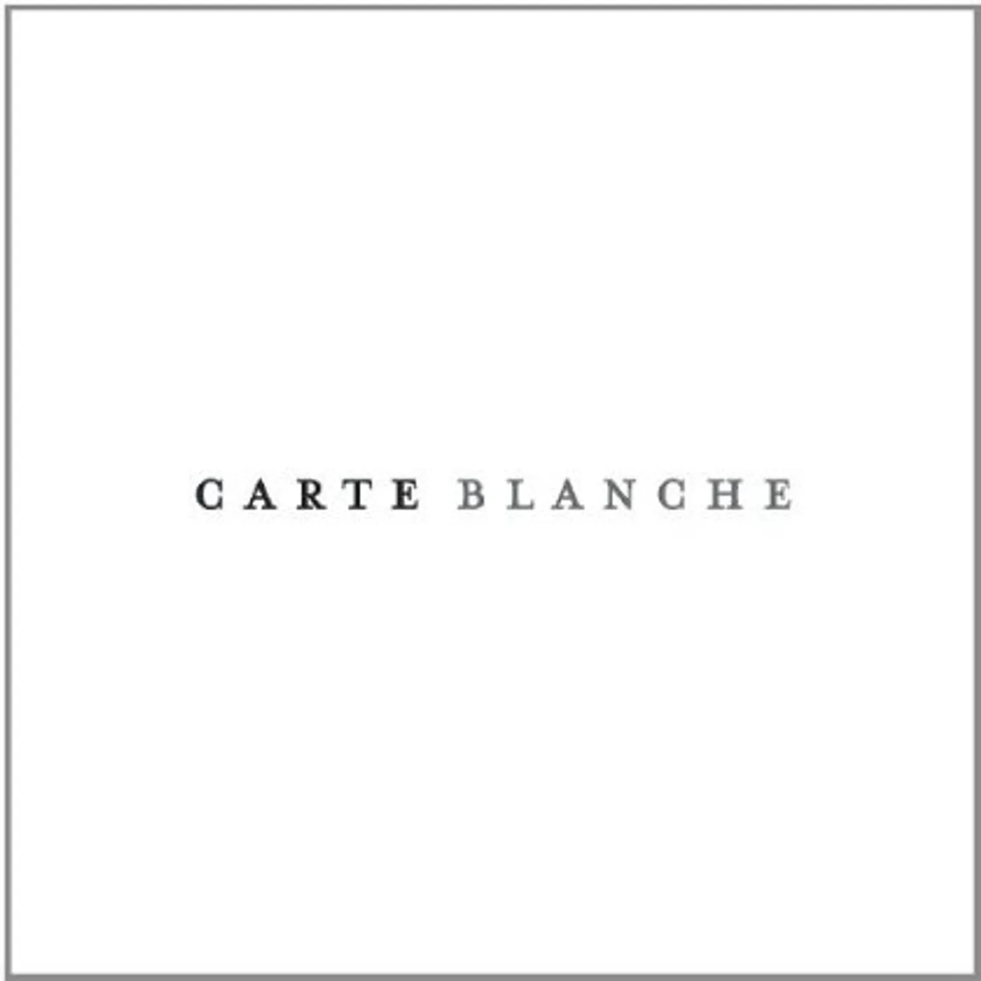 CARTE BLANCHE CD