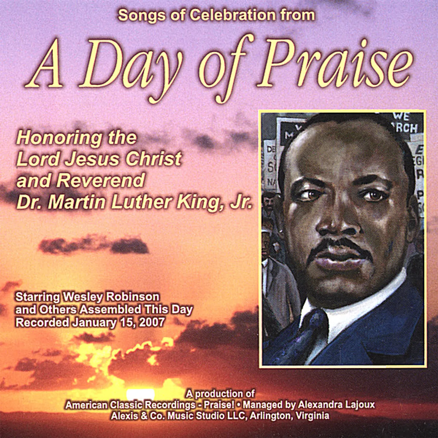 Wesley Robinson SONGS OF CELEBRATION FROM A DAY OF PRAISE CD