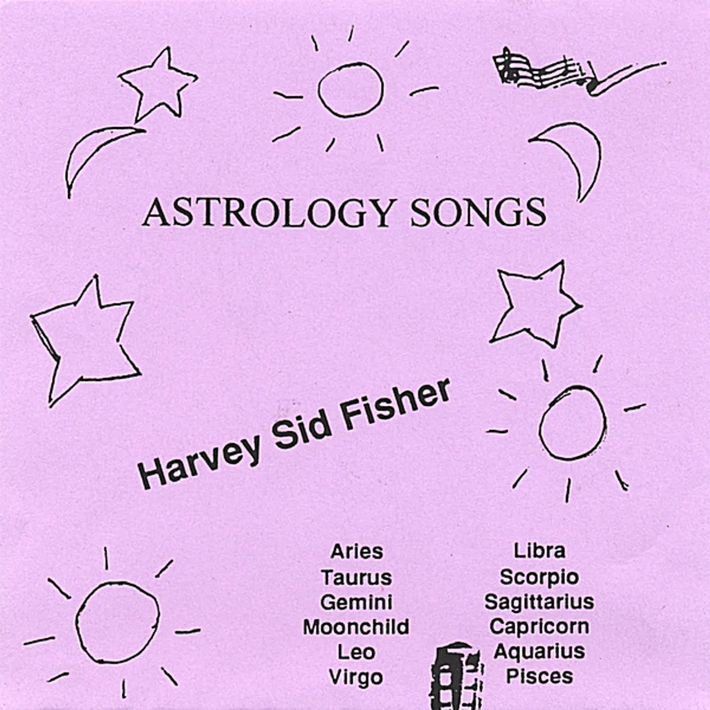Harvey Sid Fisher ASTROLOGY SONGS CD