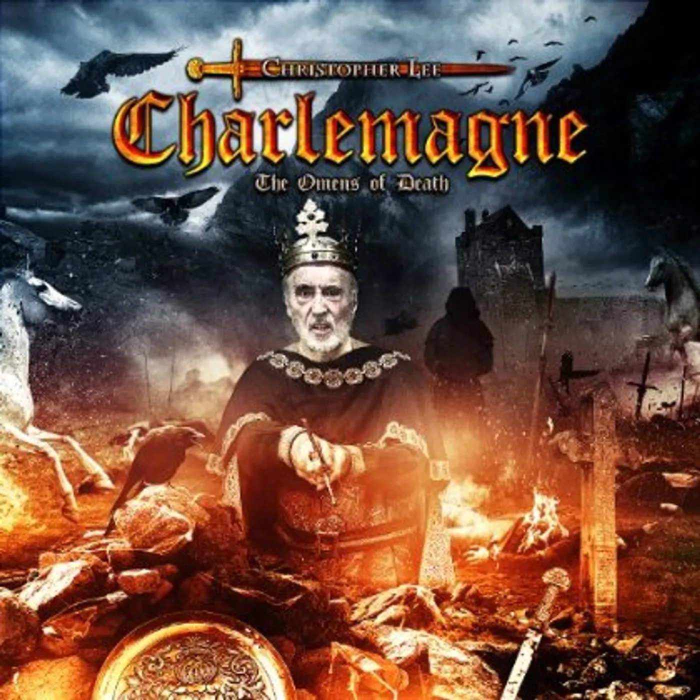 Christopher Lee CHARLEMAGNE: OMENS OF DEATH Vinyl Record