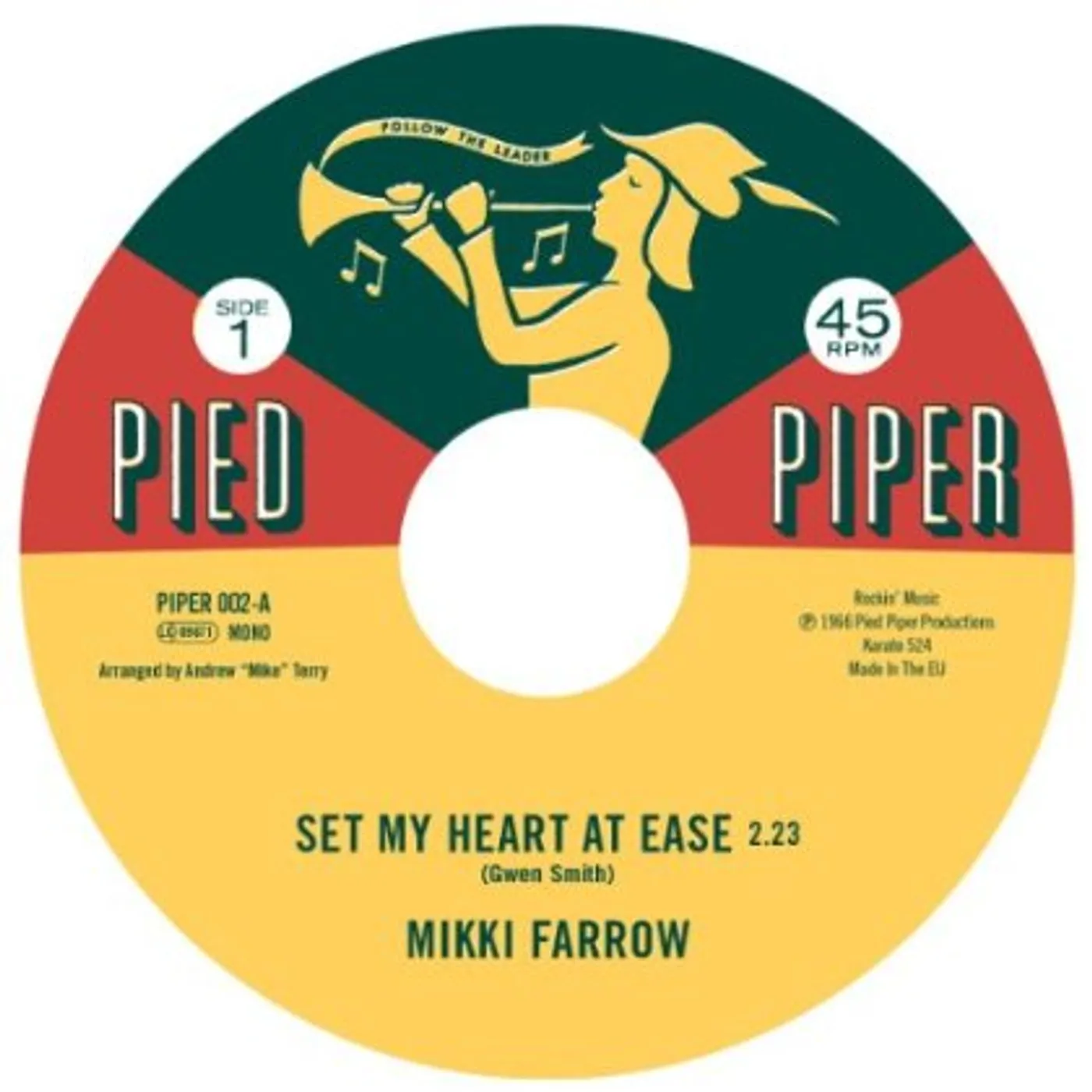 Mikki Farrow / September Jones SET MY HEART AT EASE / I'M COMIN HOME Vinyl Record