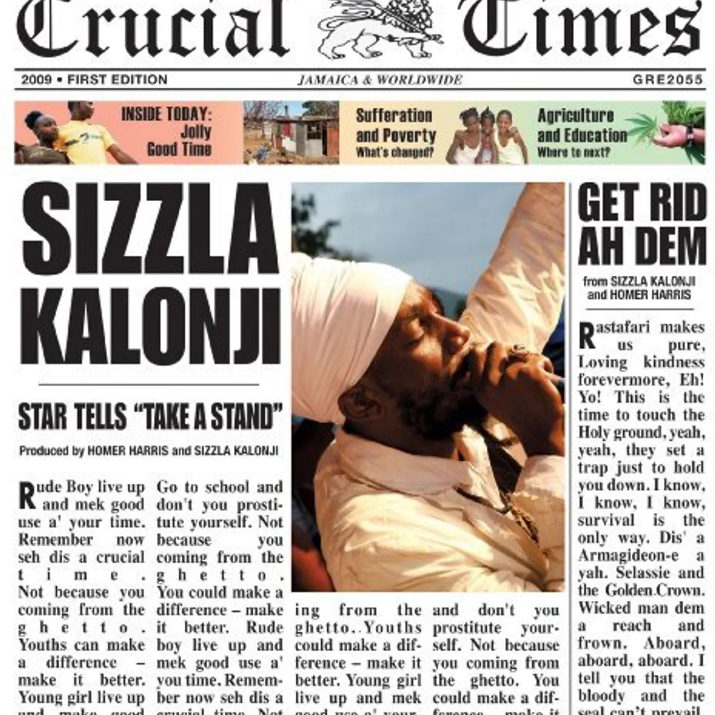 Sizzla Crucial Times Vinyl Record