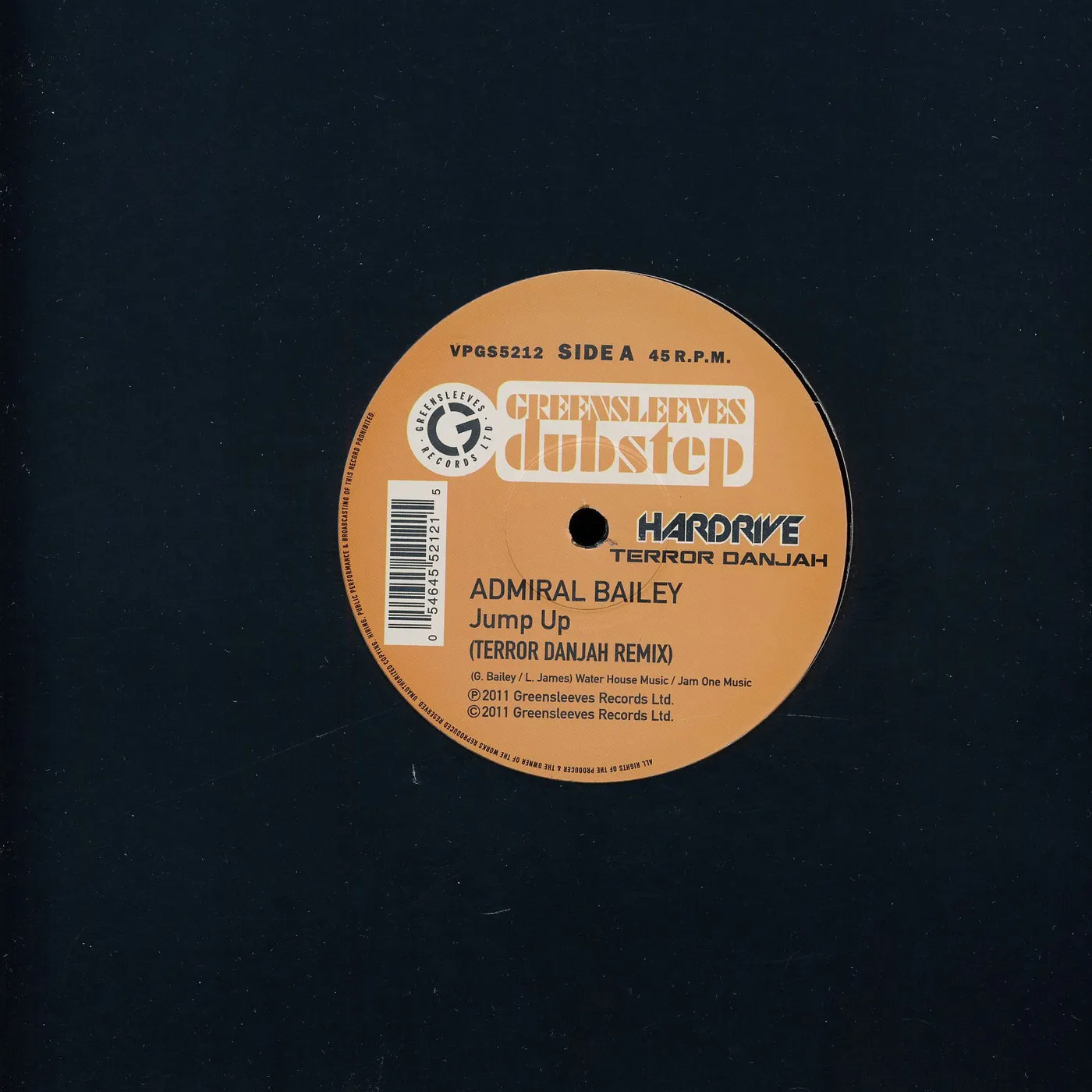 Admiral Bailey JUMP UP: TERROR DANJAH REMIX Vinyl Record
