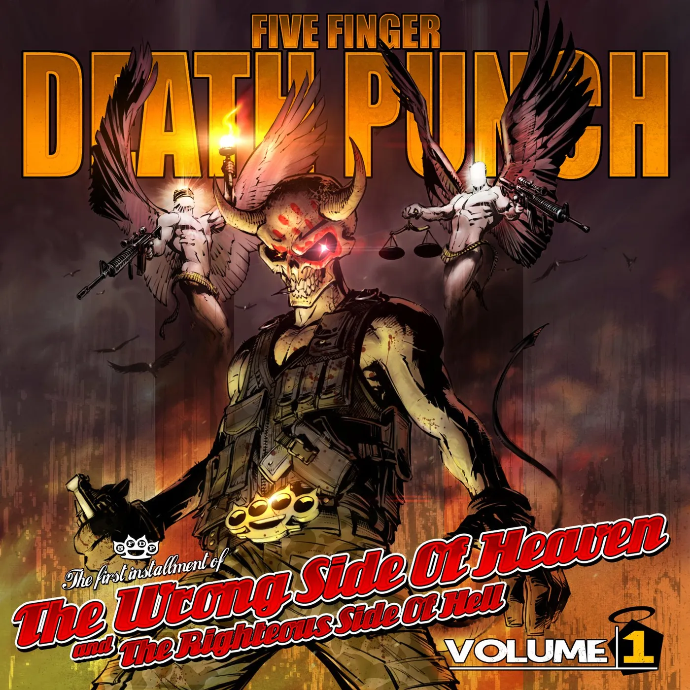 Five Finger Death Punch WRONG SIDE OF HEAVEN & RIGHTEOUS SIDE OF HELL 1 CD