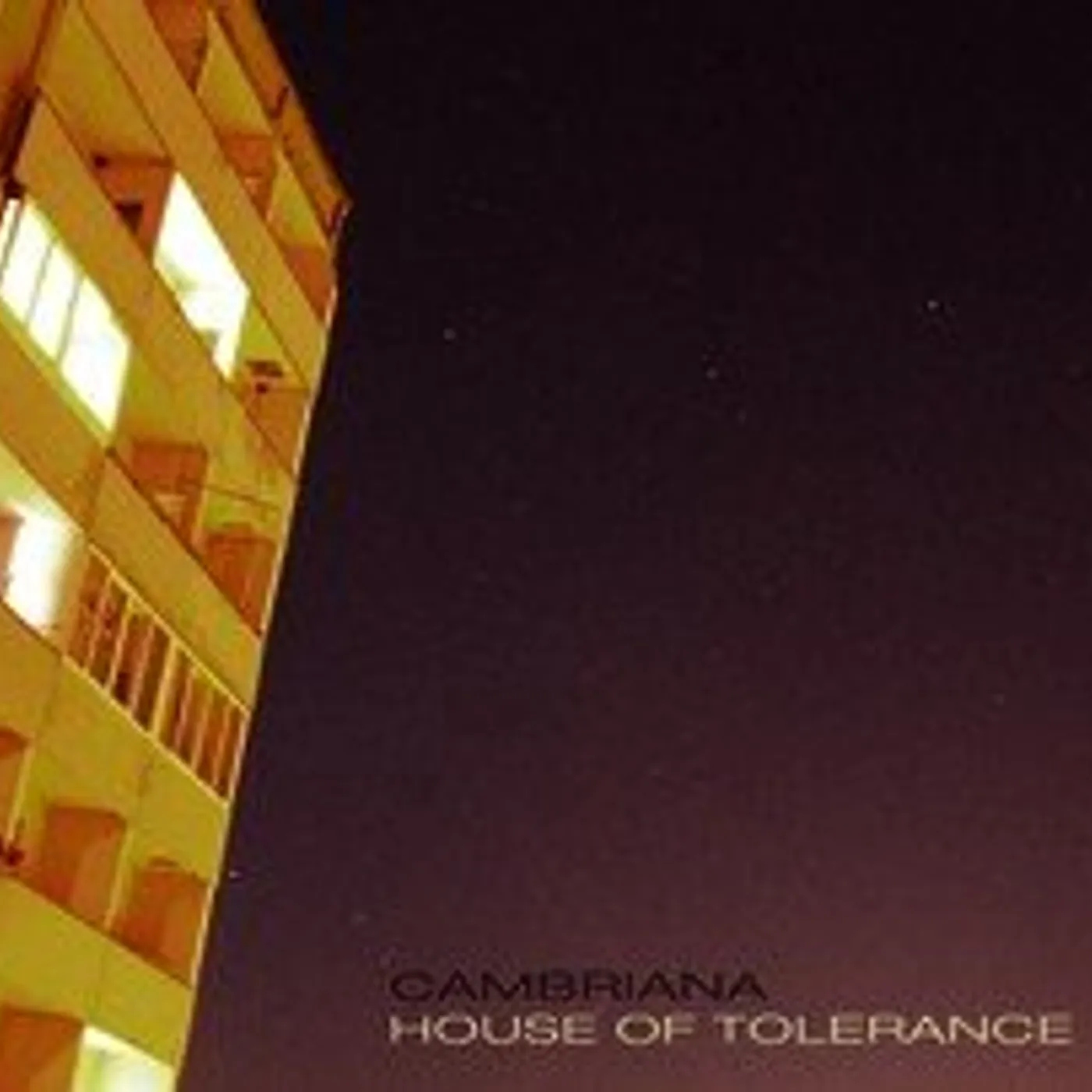 Cambriana HOUSE OF TOLERANCE CD