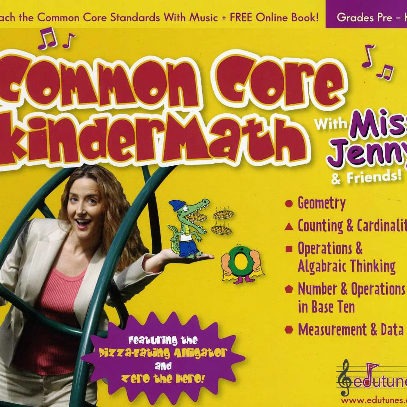 Miss Jenny & Friends COMMON CORE KINDER MATH CD