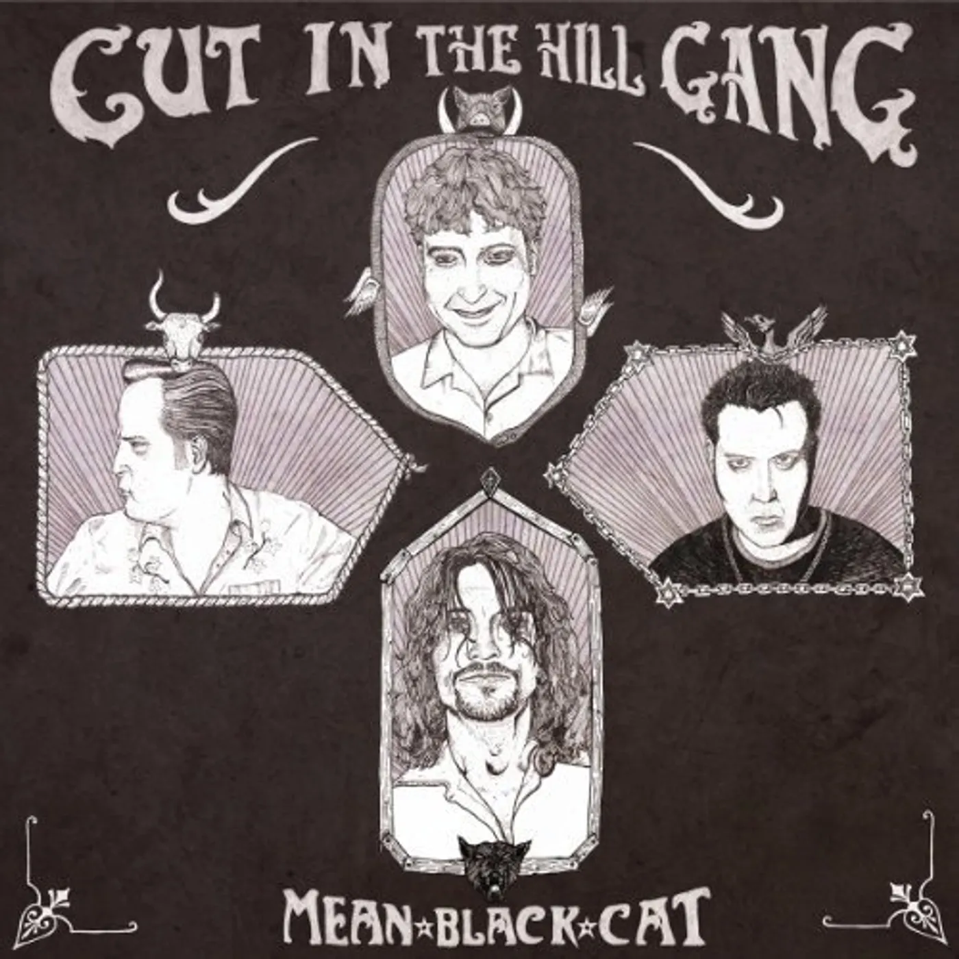 Cut In The Hill Gang Mean Black Cat Vinyl Record