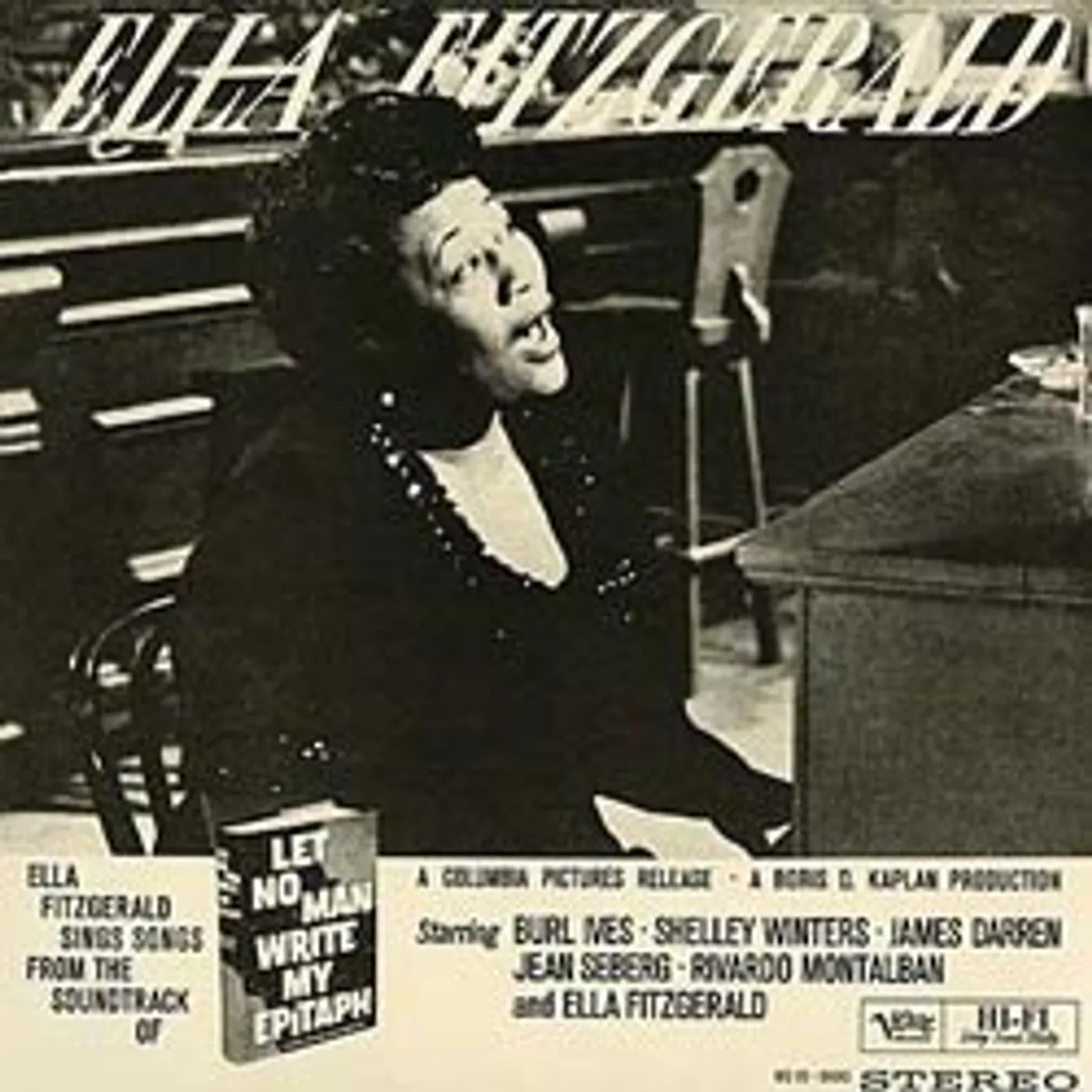 Ella Fitzgerald LET NO MAN WRITE Vinyl Record - 180 Gram Pressing