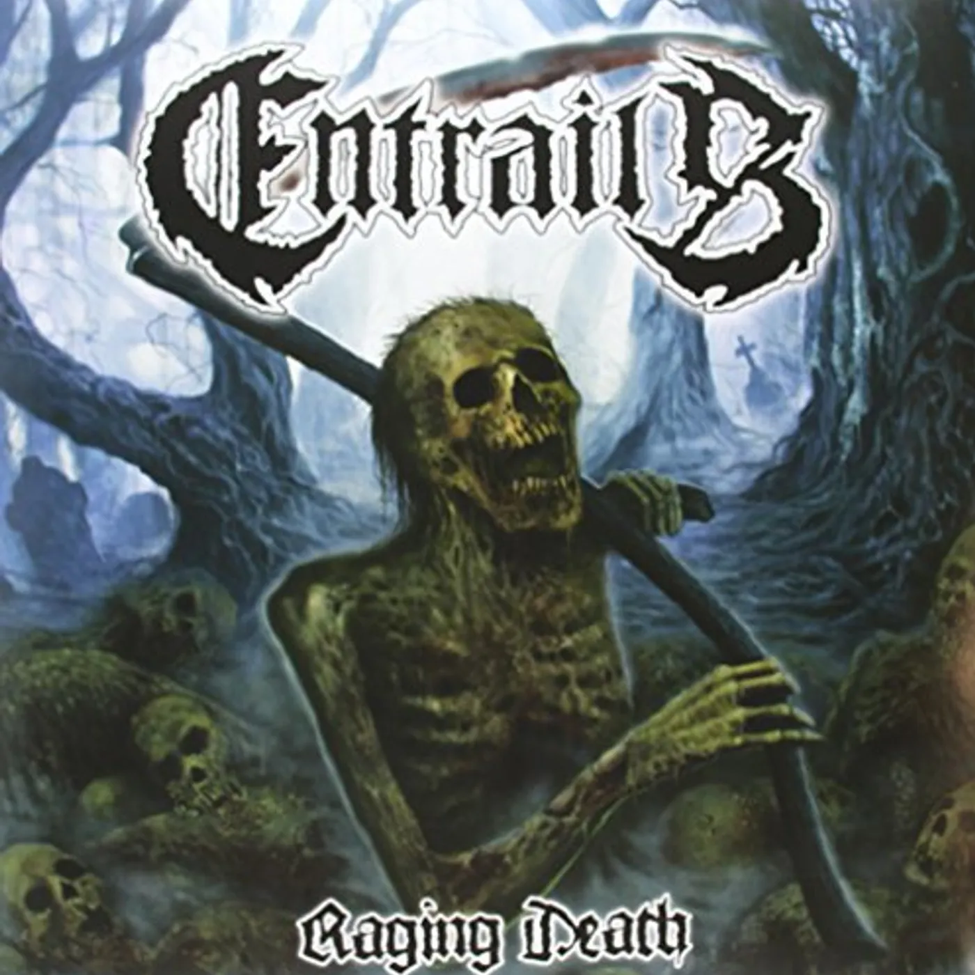 Entrails RAGING DEATH Vinyl Record - Holland Release