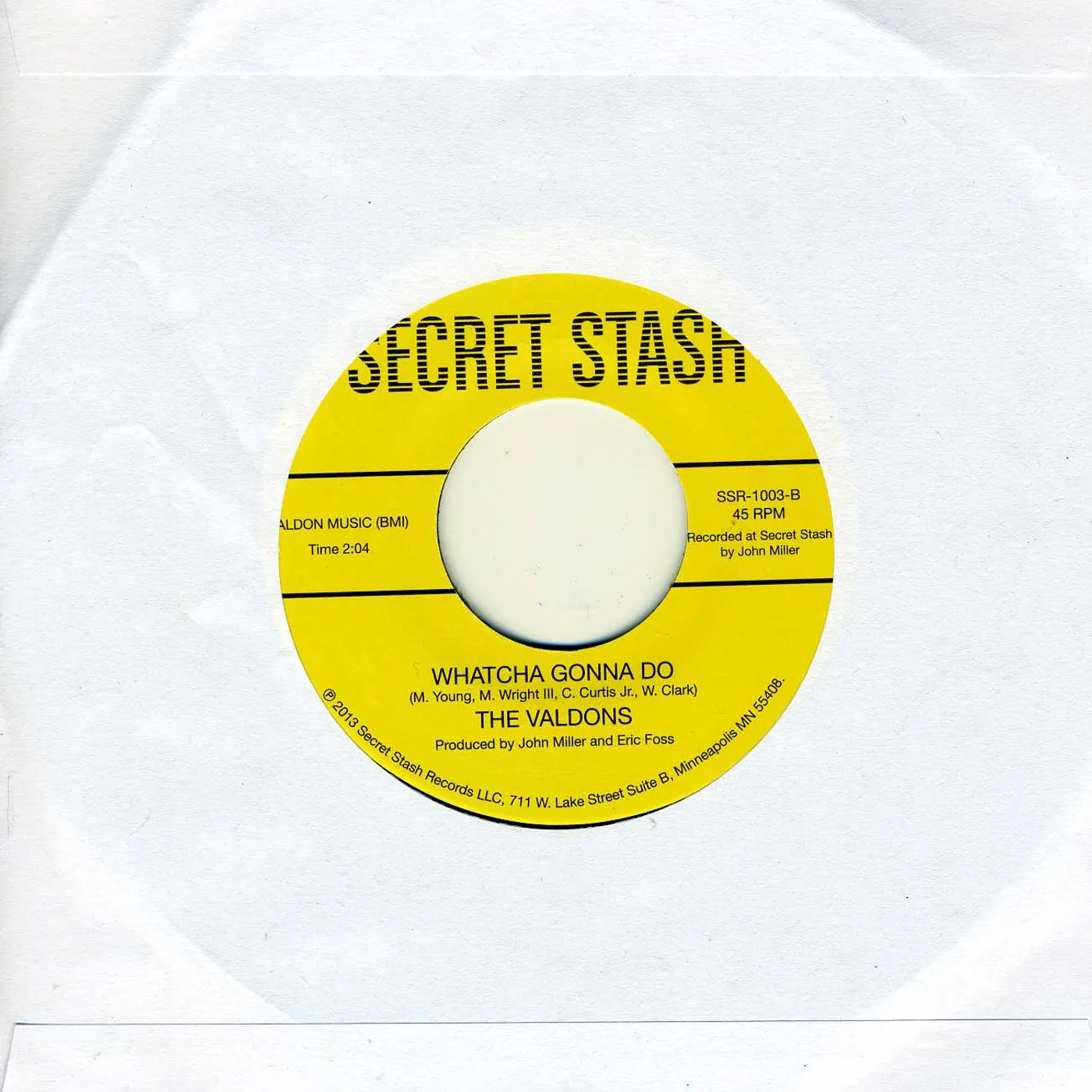 The Valdons Stop Wait A Minute Girl B/W Whatcha Gonna Do Vinyl Record