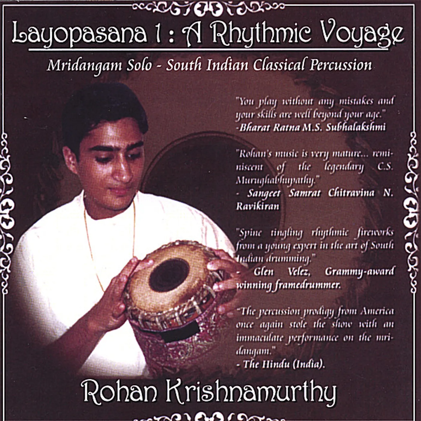 Rohan Krishnamurthy LAYOPASANA 1: RHYTHMIC VOYAGE CD